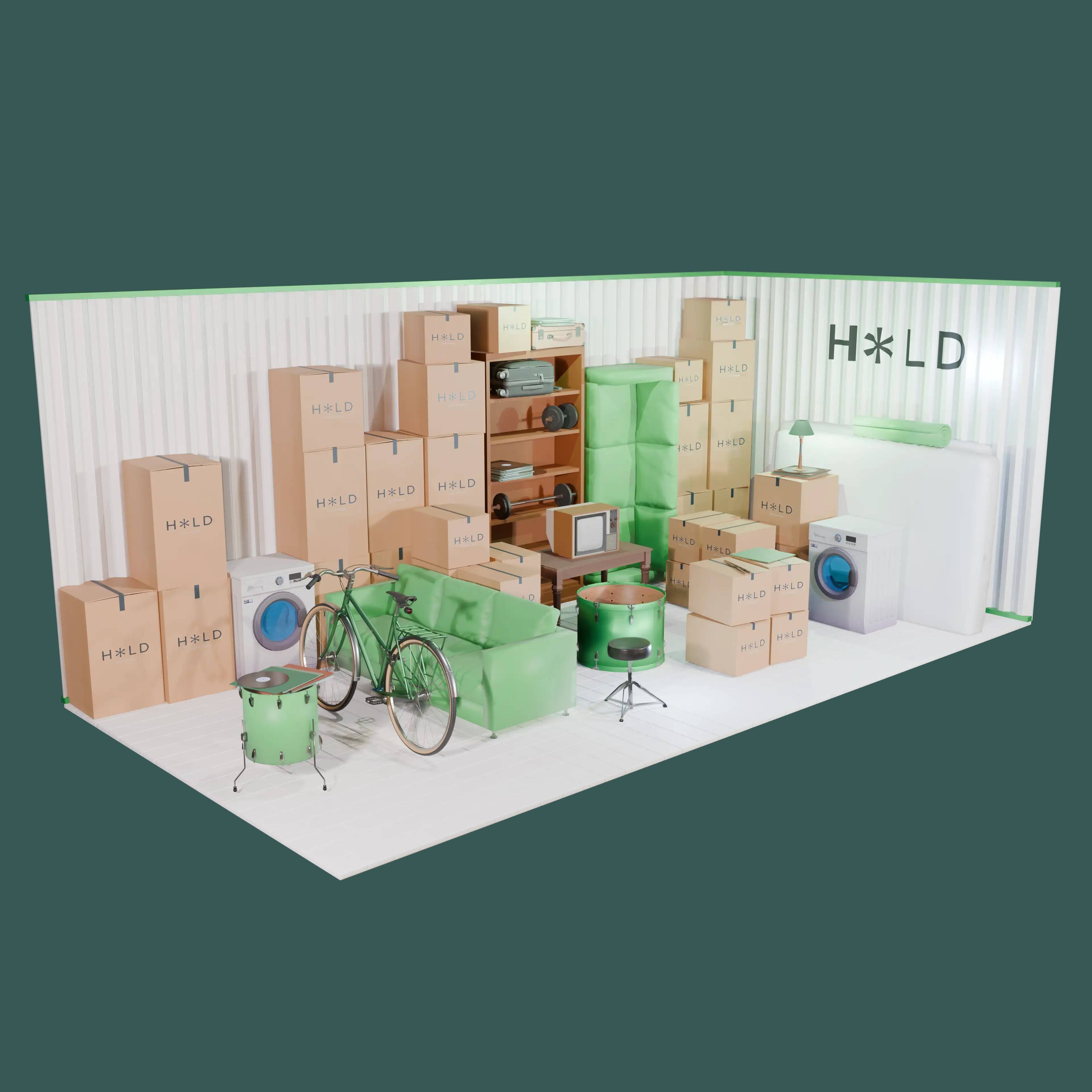 3d image of 10x20 storage unit