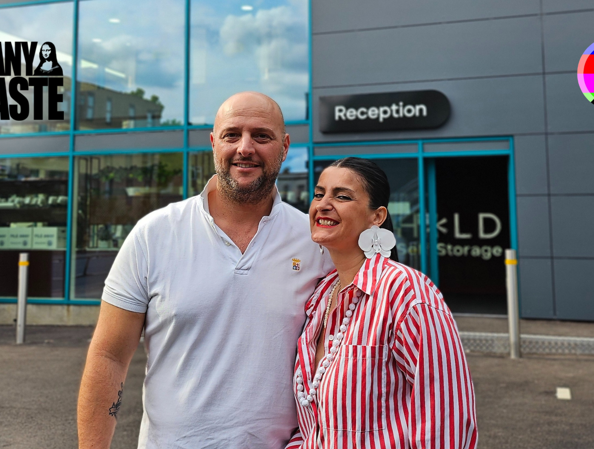 Business owners outside HOLDstorage reception