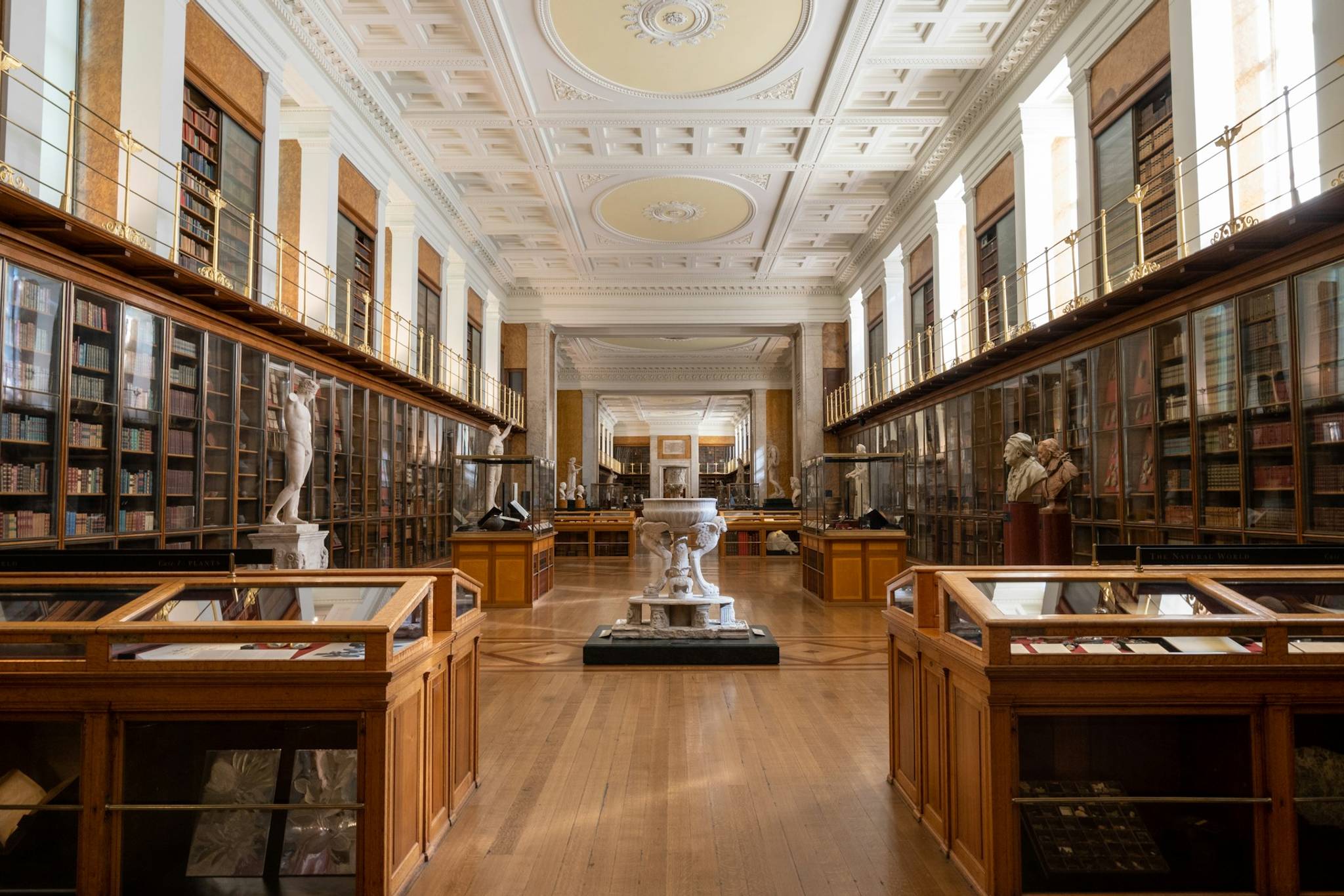 british museum interior with collections