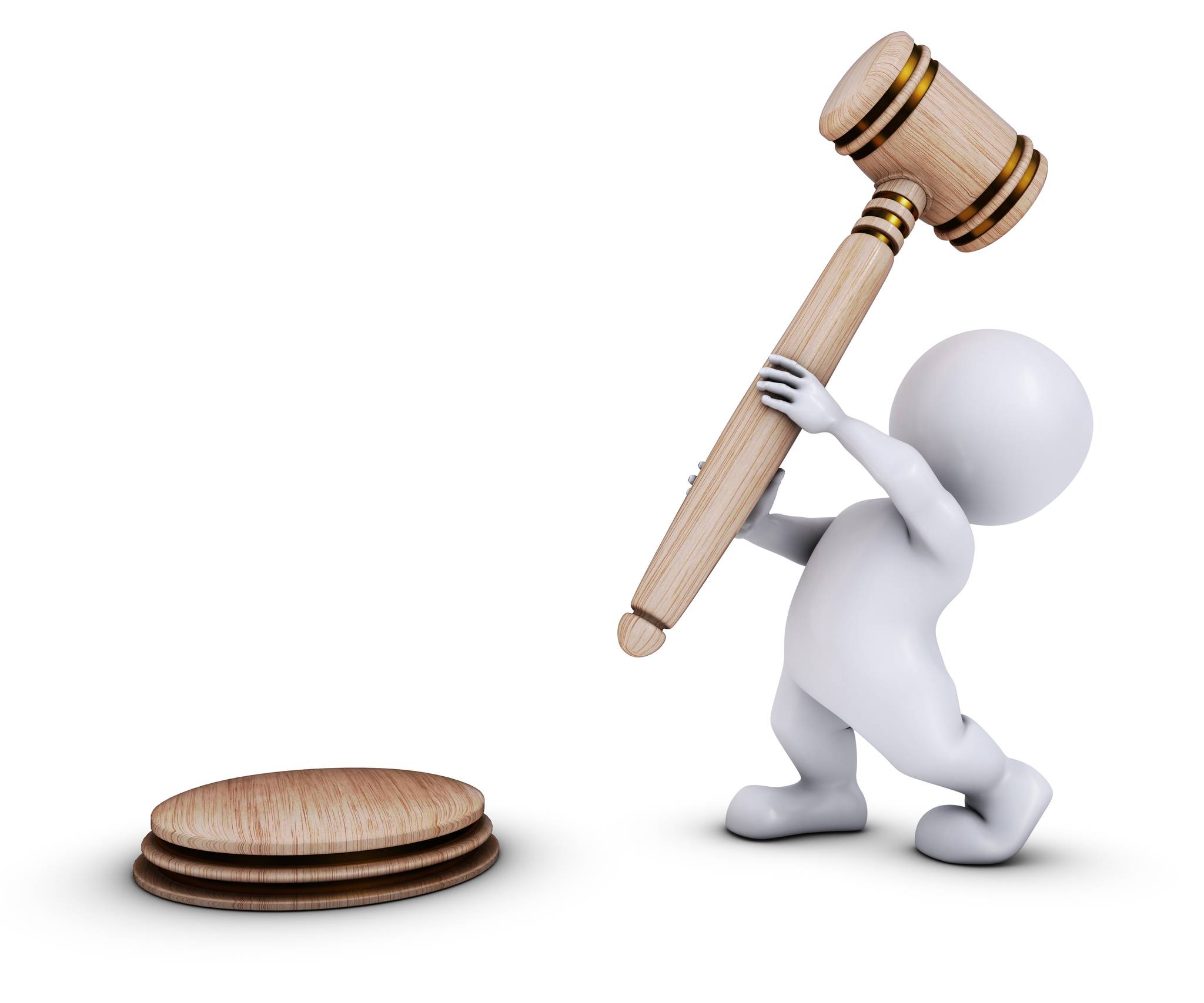Man with a gavel