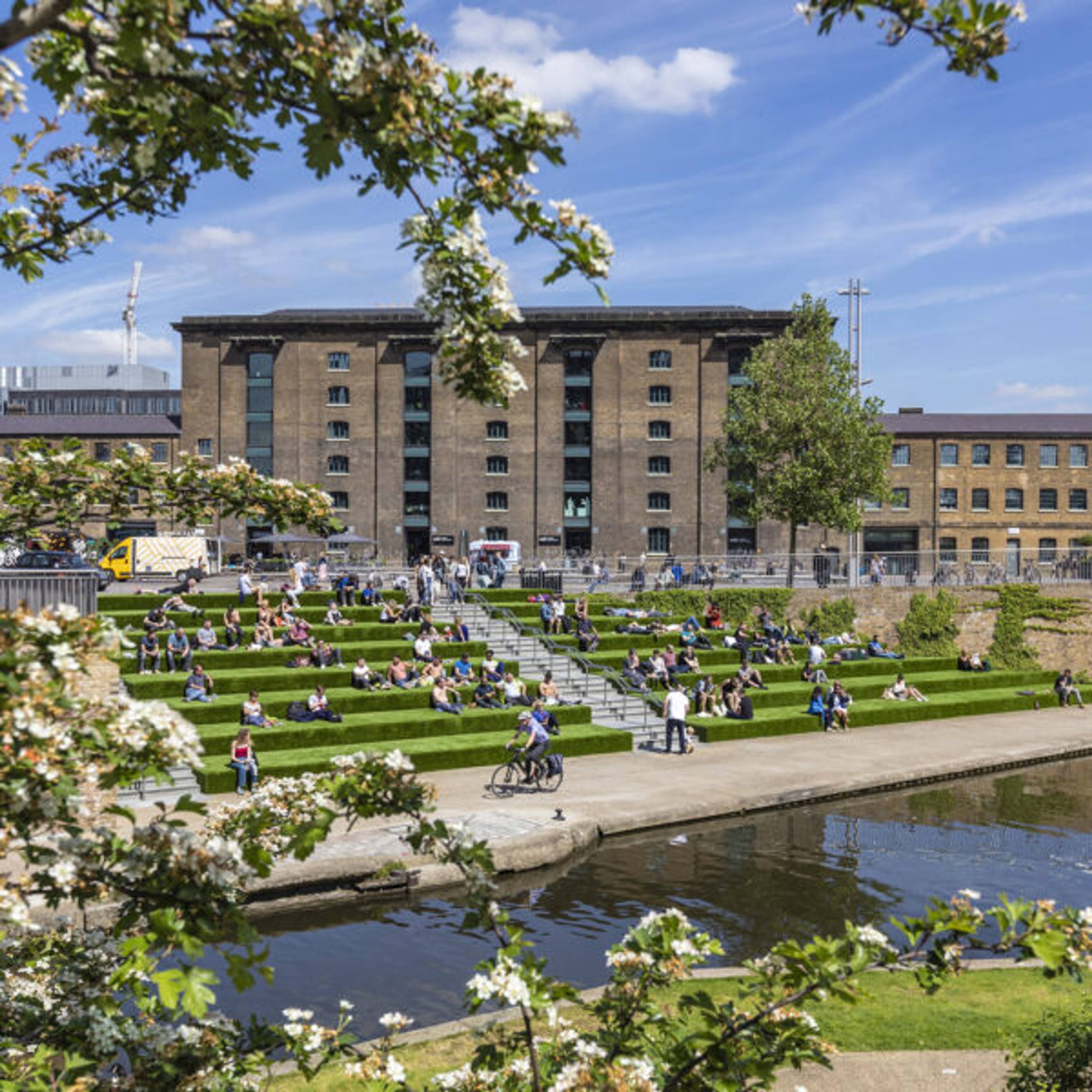 A bustling hub in King's Cross, London