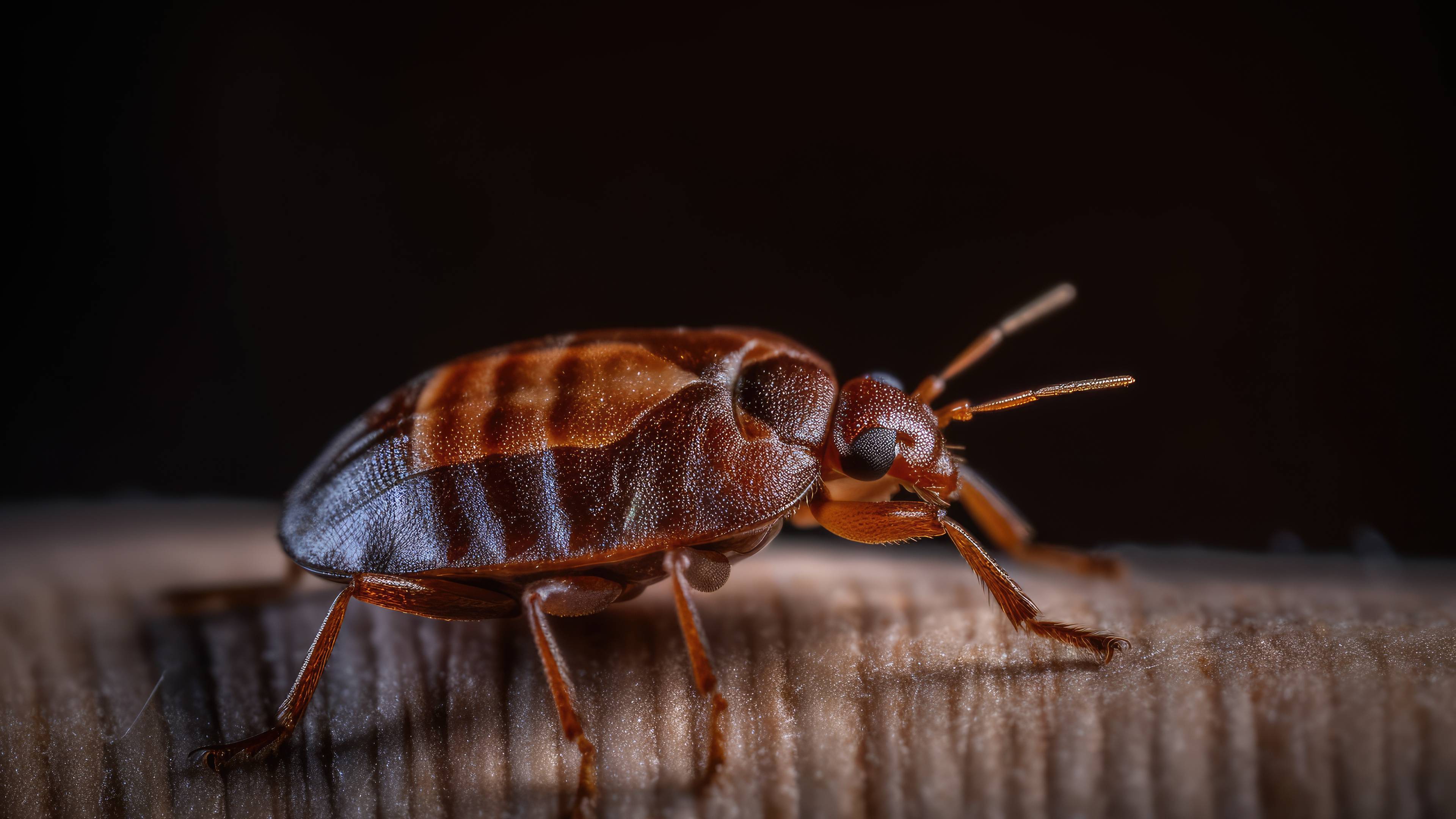 close up of bed bug