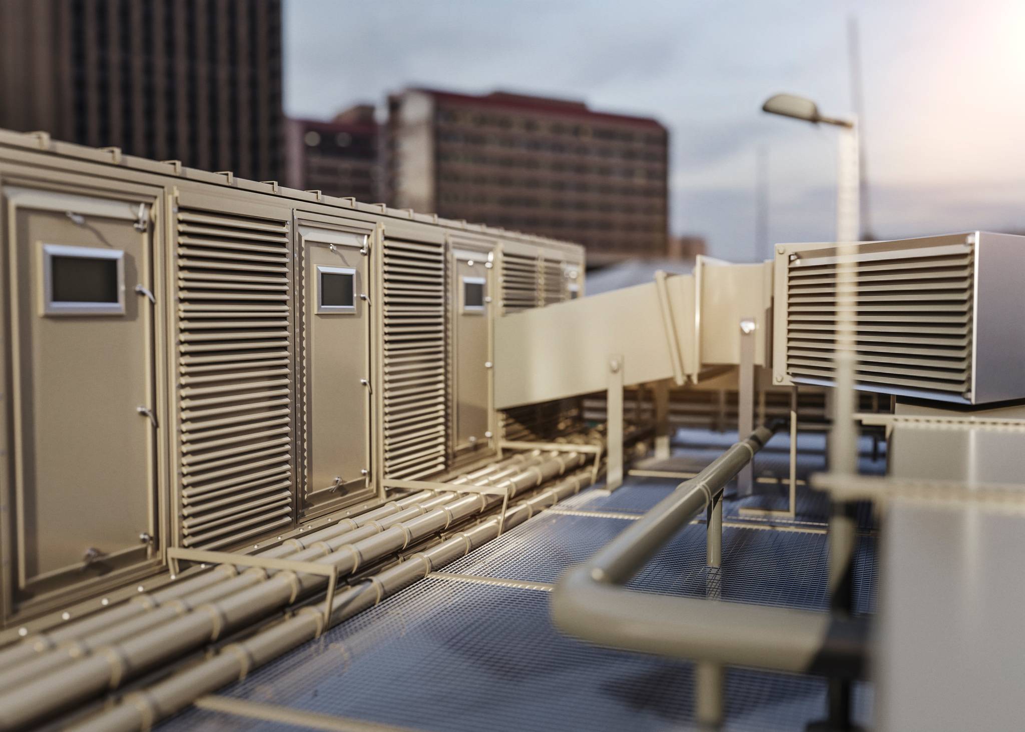 3D rendering of ventilation system