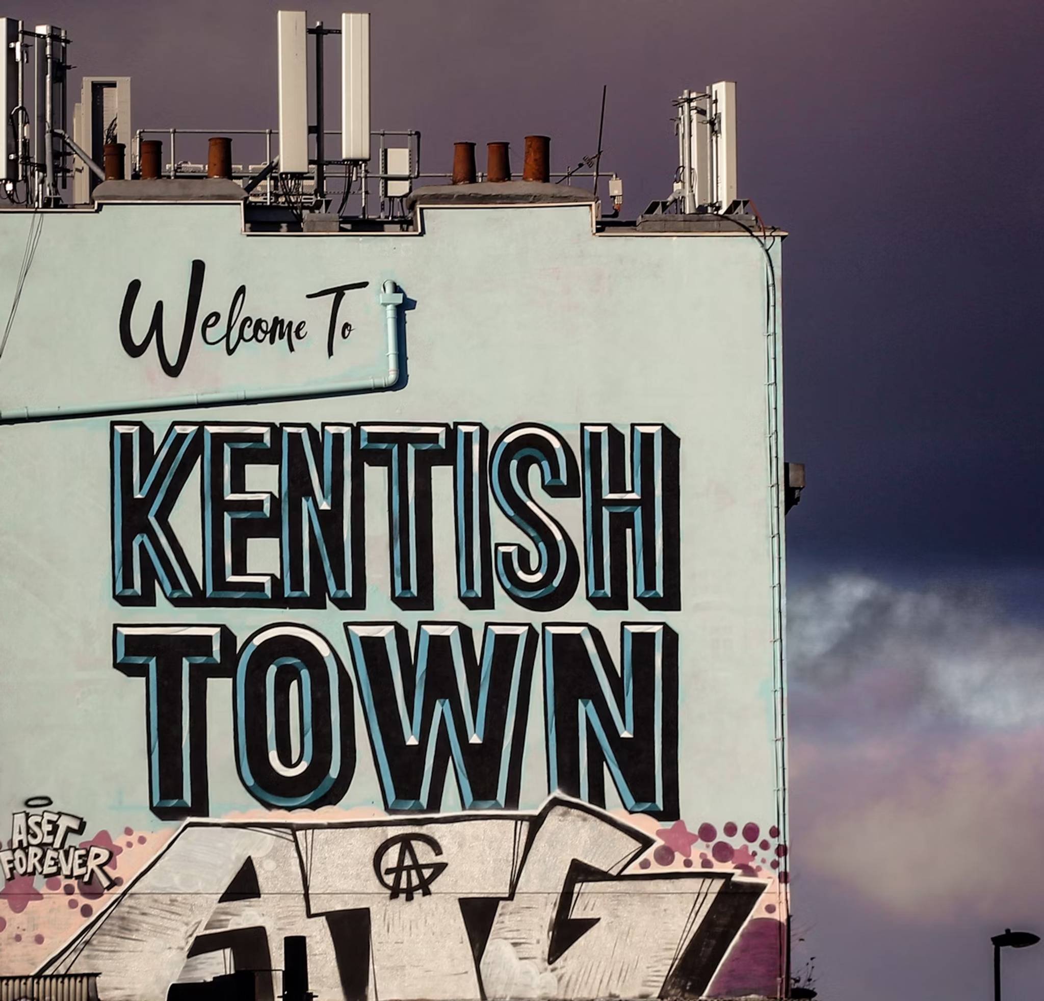 kentish town mural on building