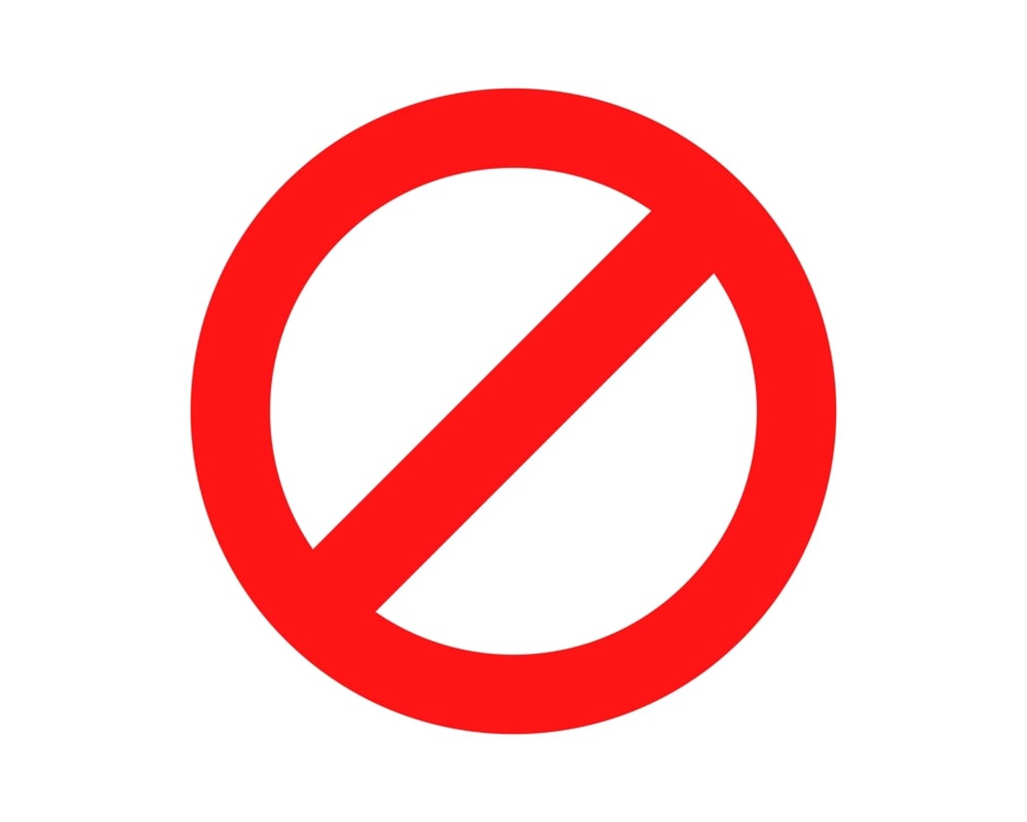 no entry sign