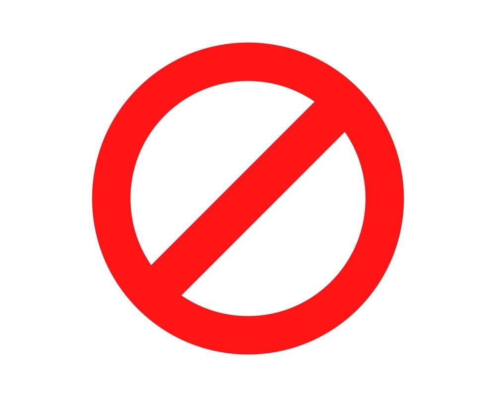 no entry sign