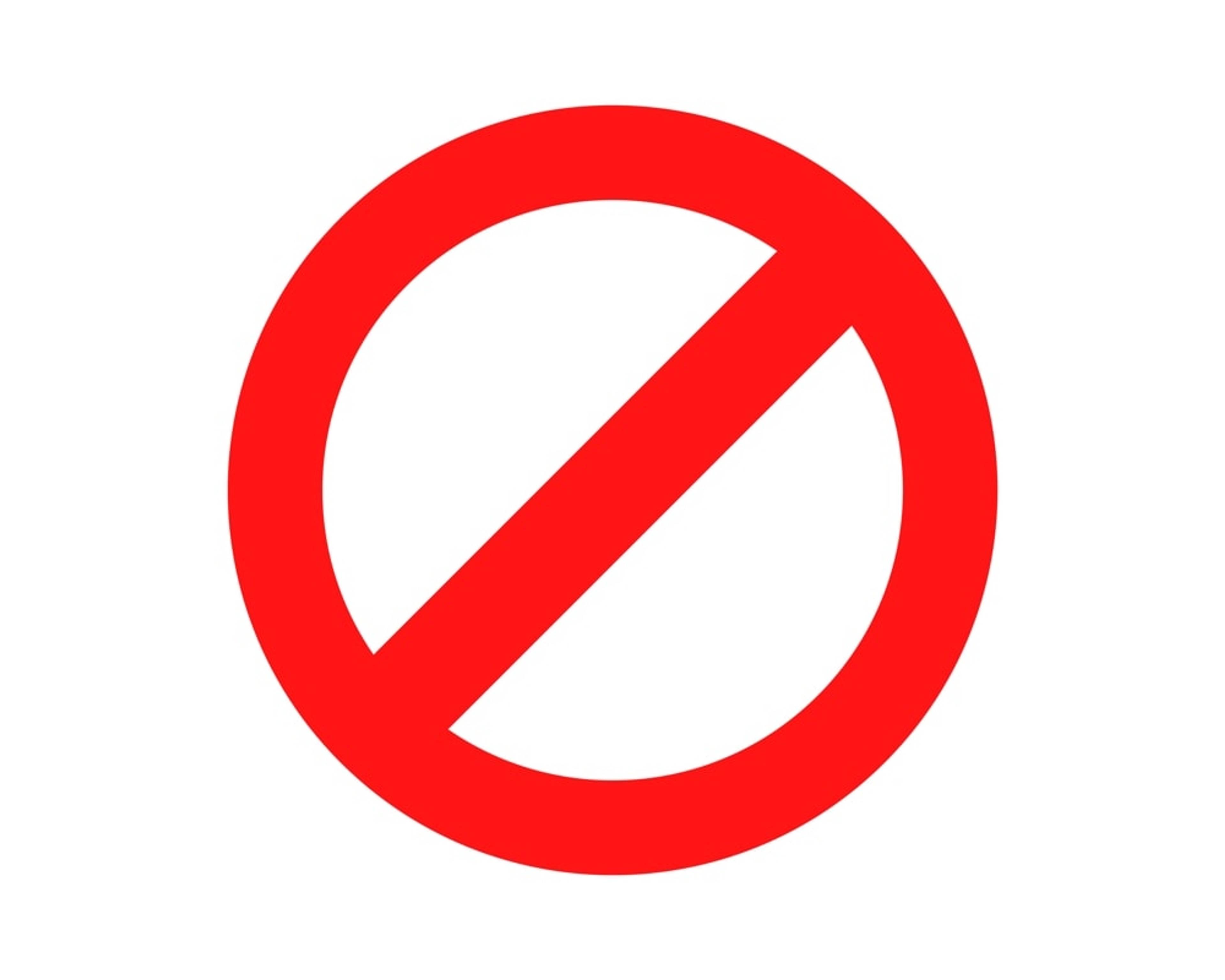 no entry sign