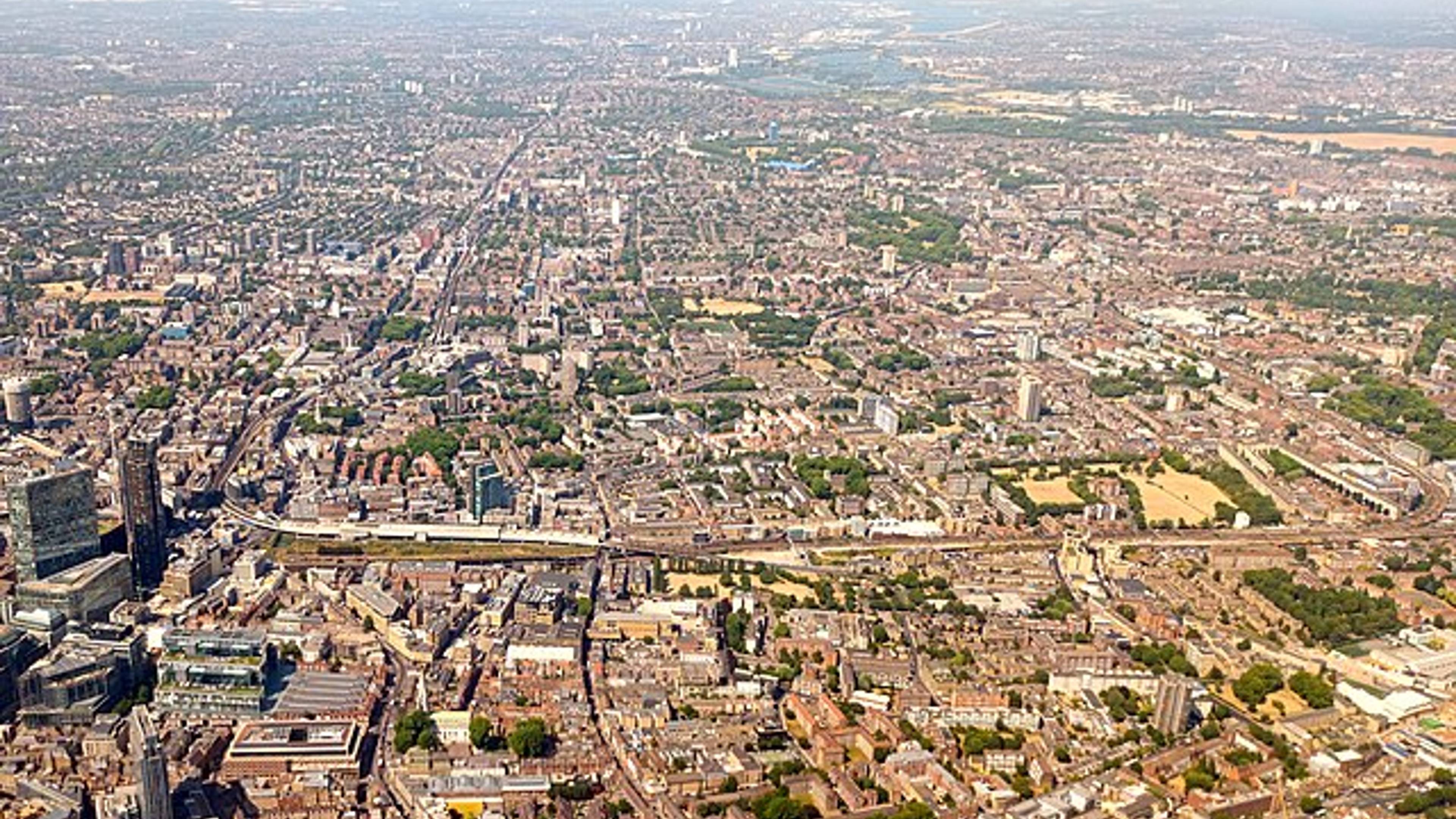 Aerial-Photo-East-London-Shoreditch