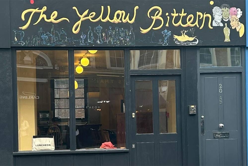 the yellow bitten shop front