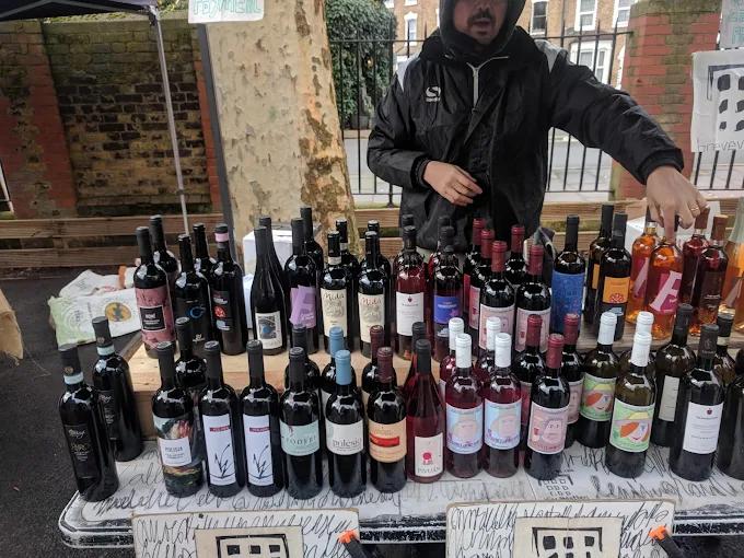 stroud green market wine seller
