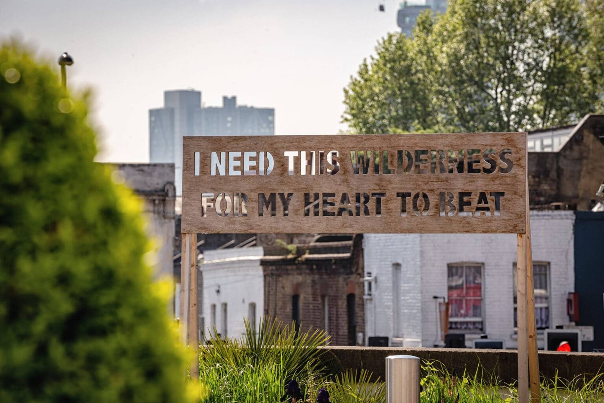Sign outside the Business Design Centre