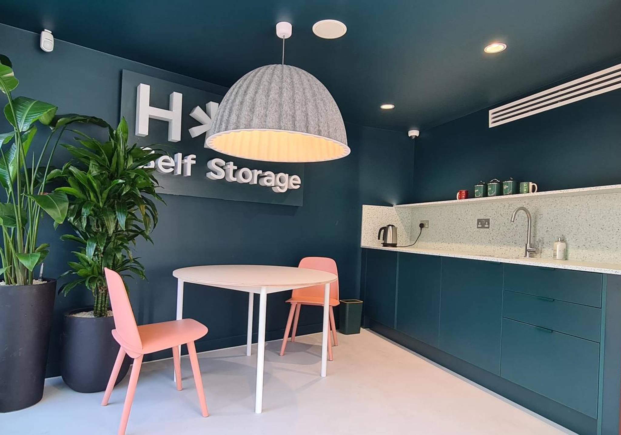 HOLD Self Storage lounge and kitchen area inside facility