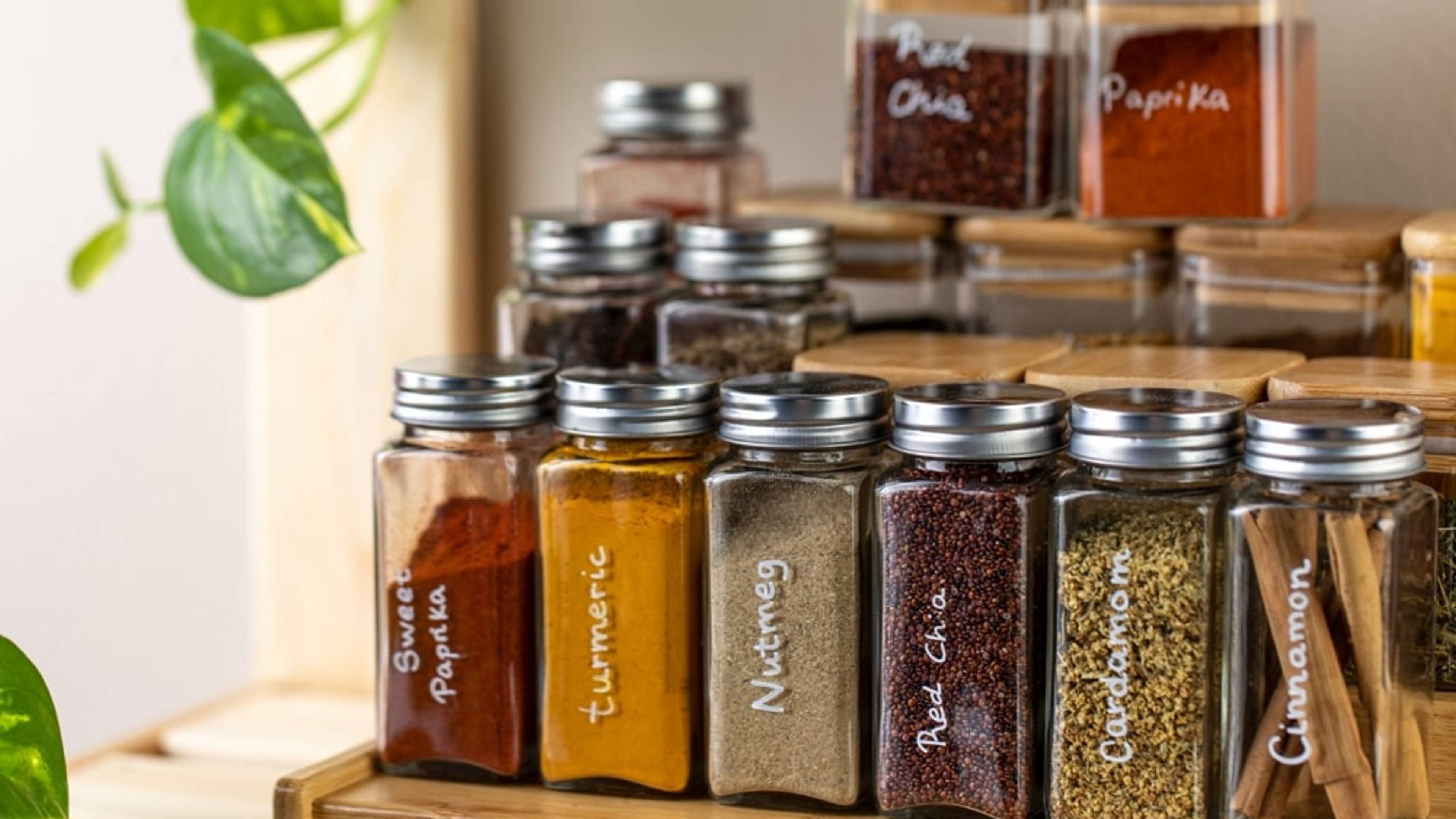 rack of spices