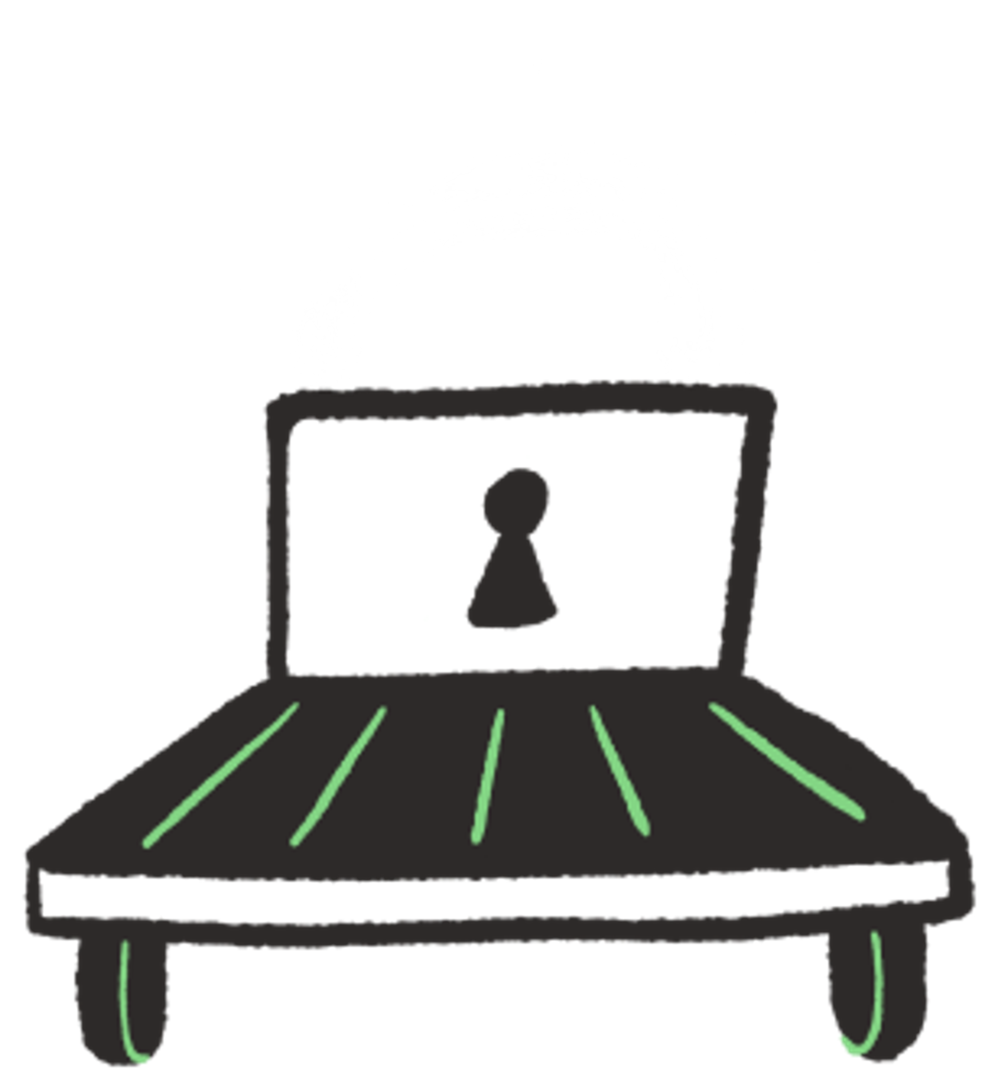 some type of locked computer