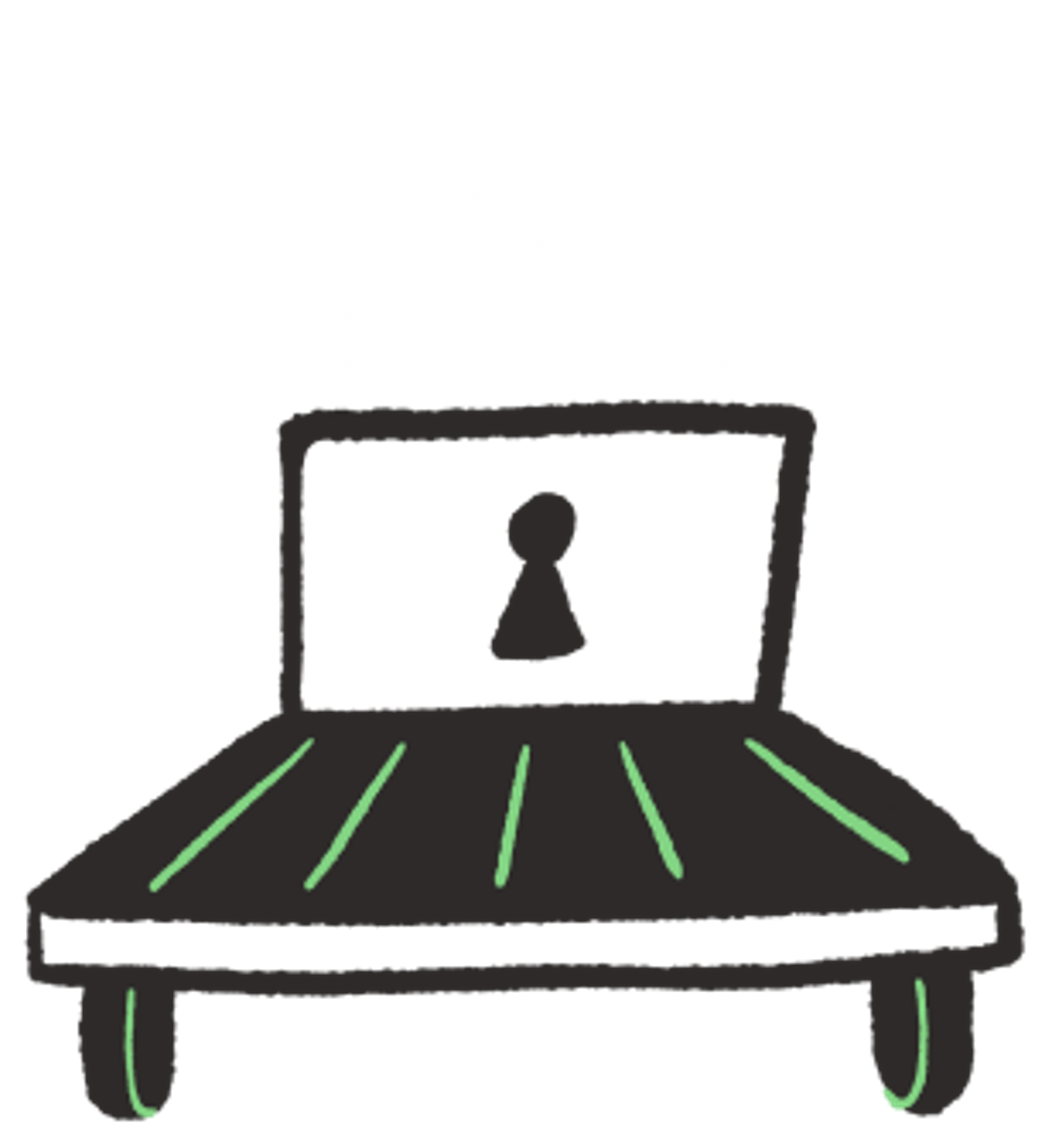 some type of locked computer