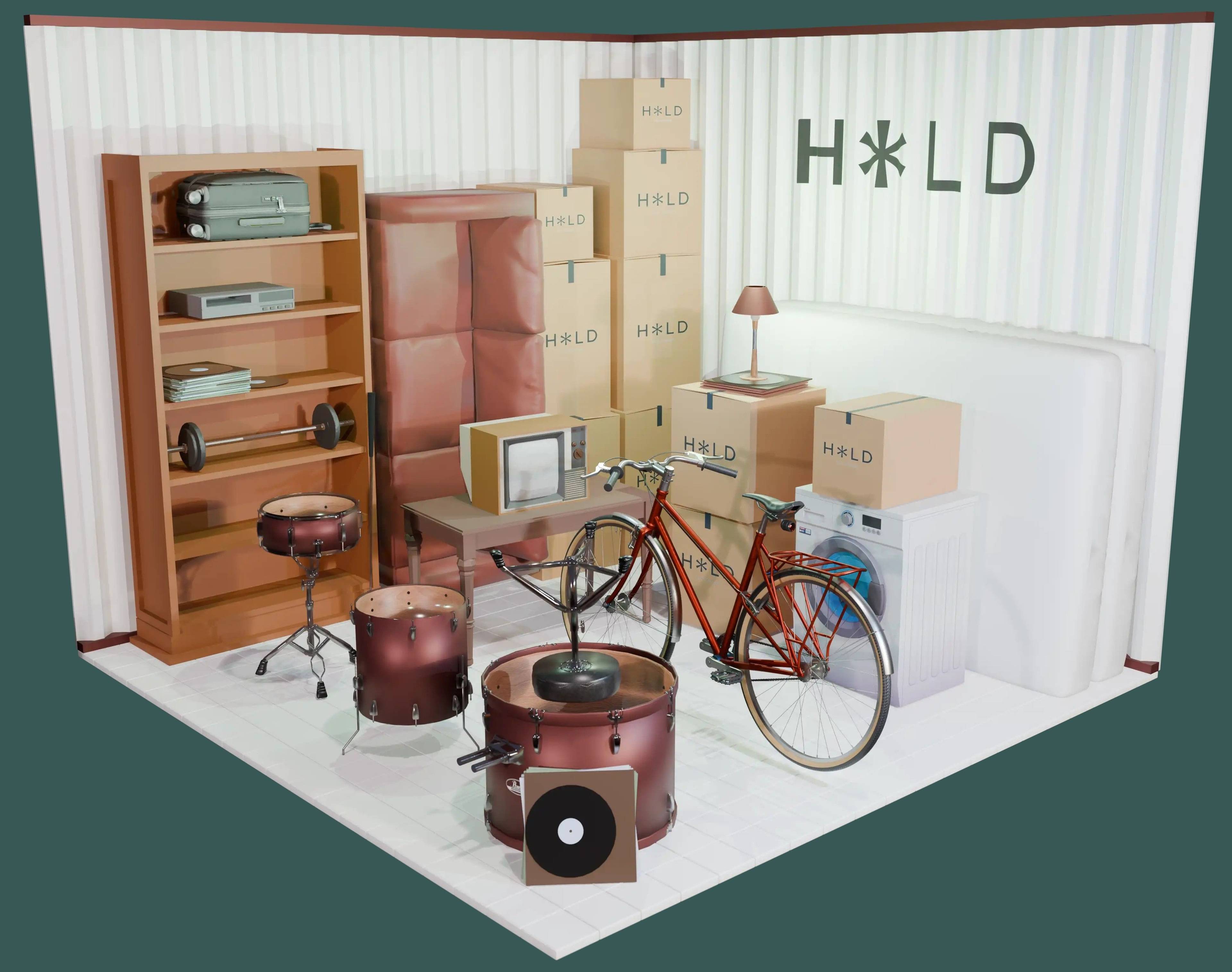 medoium storage unit 3d model