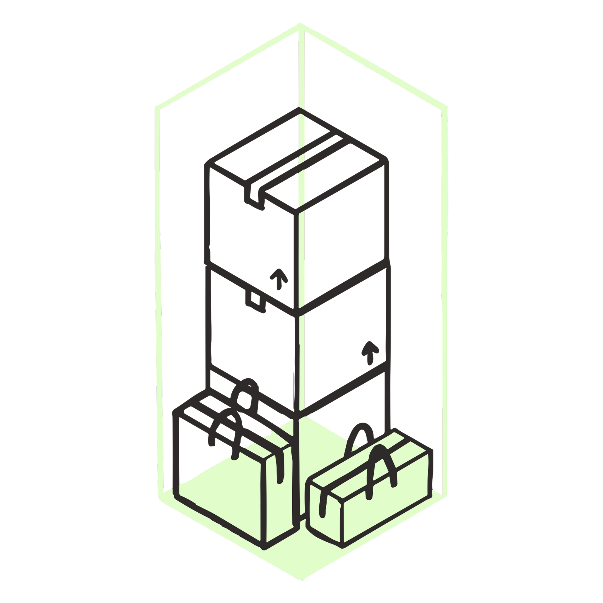 10 square foot storage unit diagram
