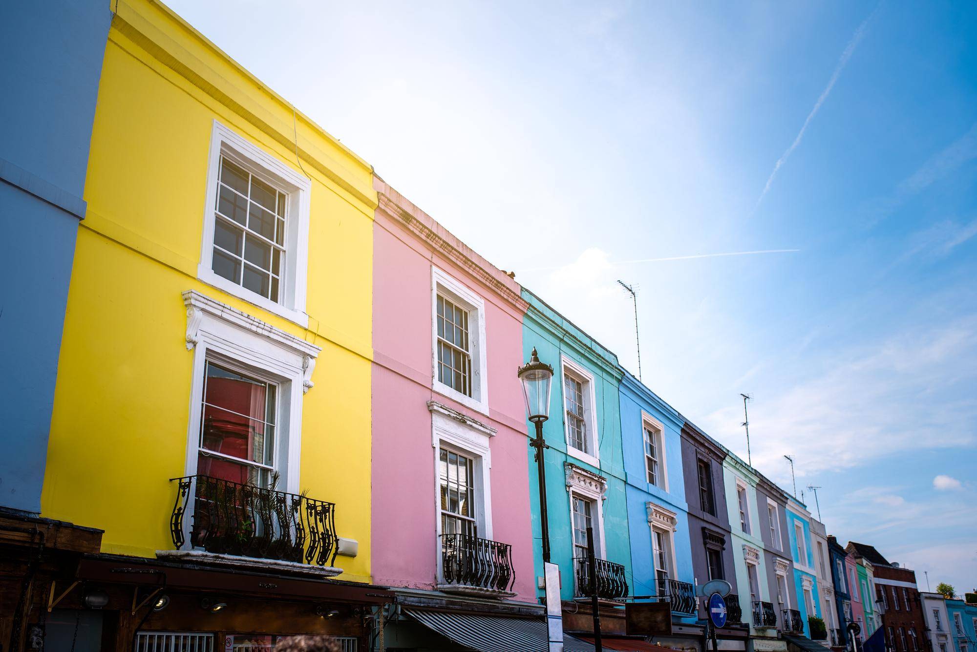 Beautiful multicolored houses