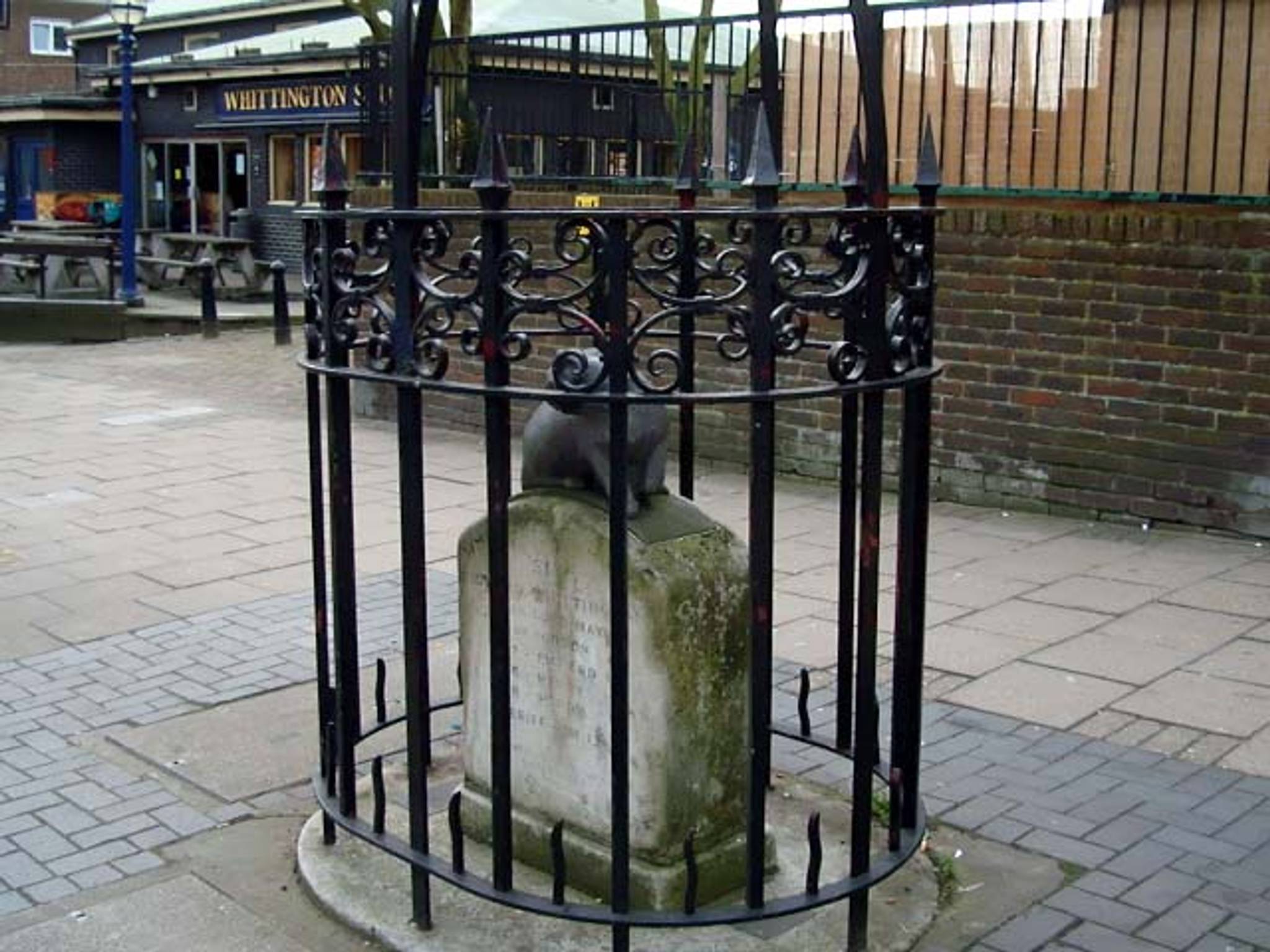 old monument in city square