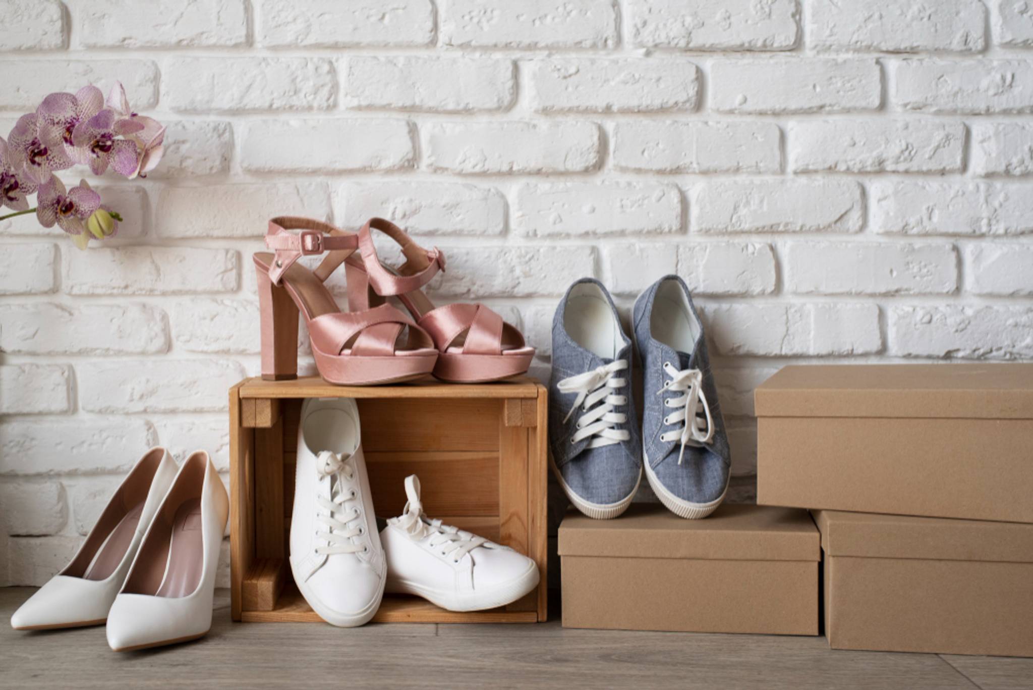 shoes and boxes