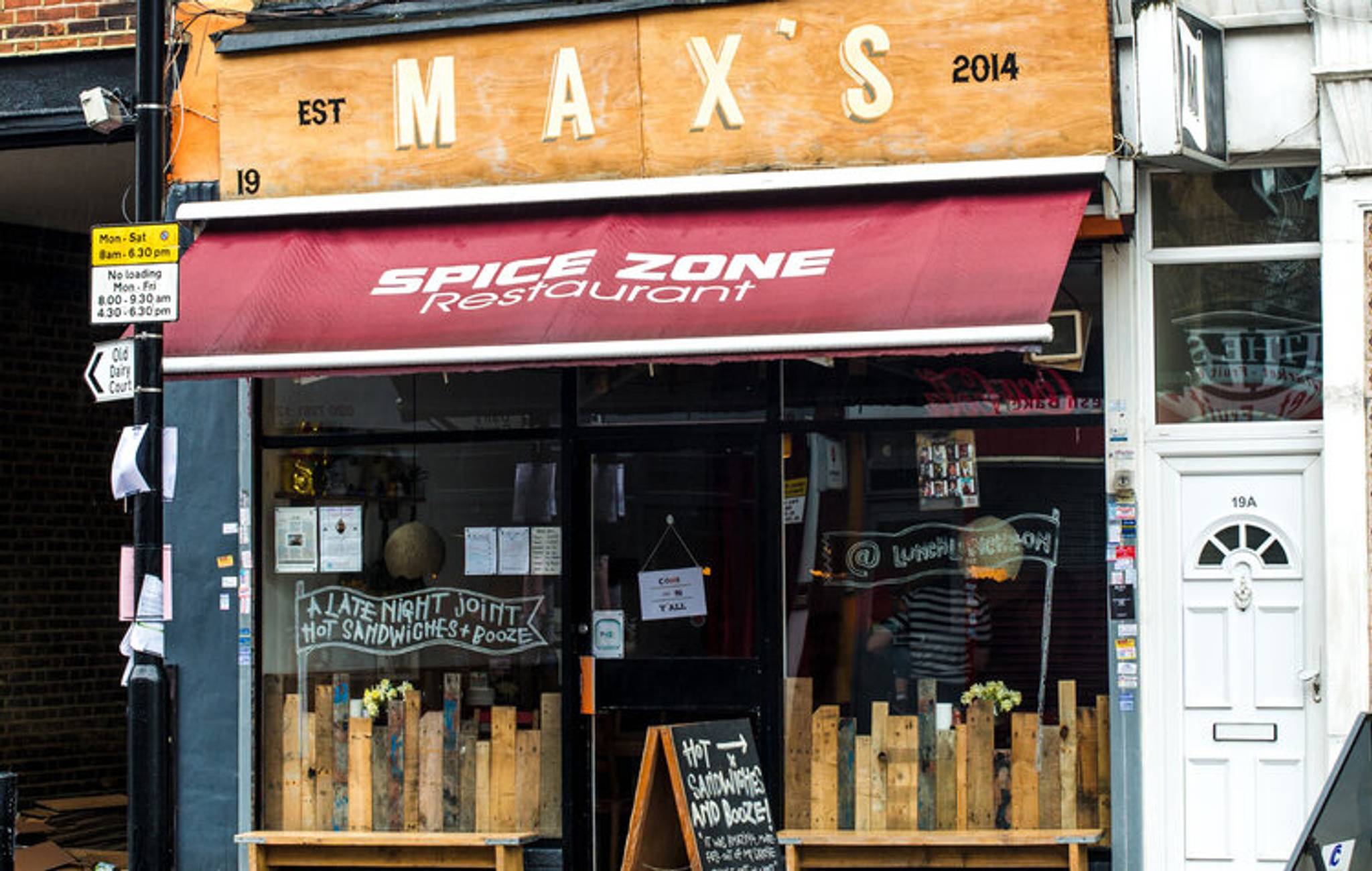 Exterior of Max's Sandwich Shop