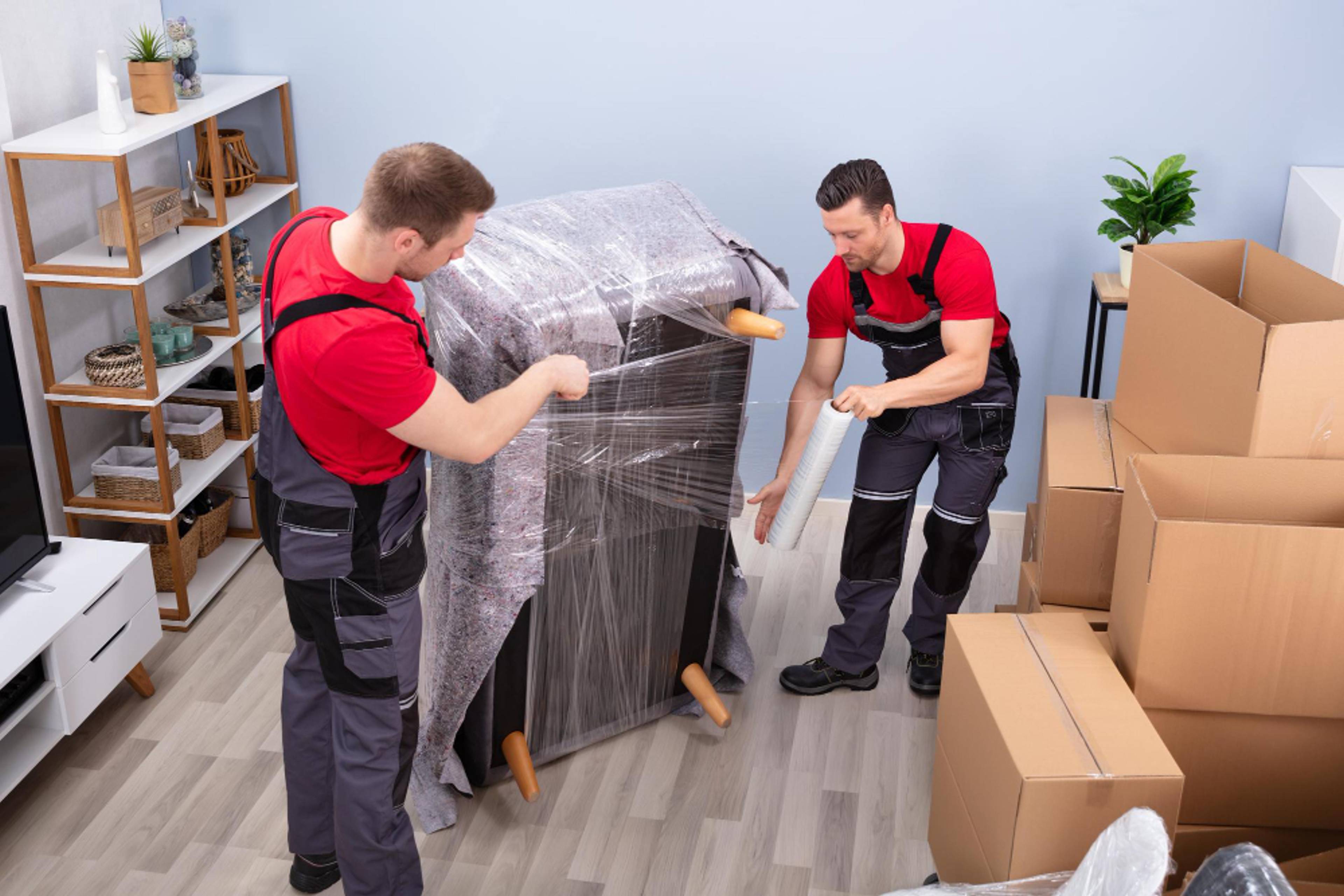 removals company packing for a house move