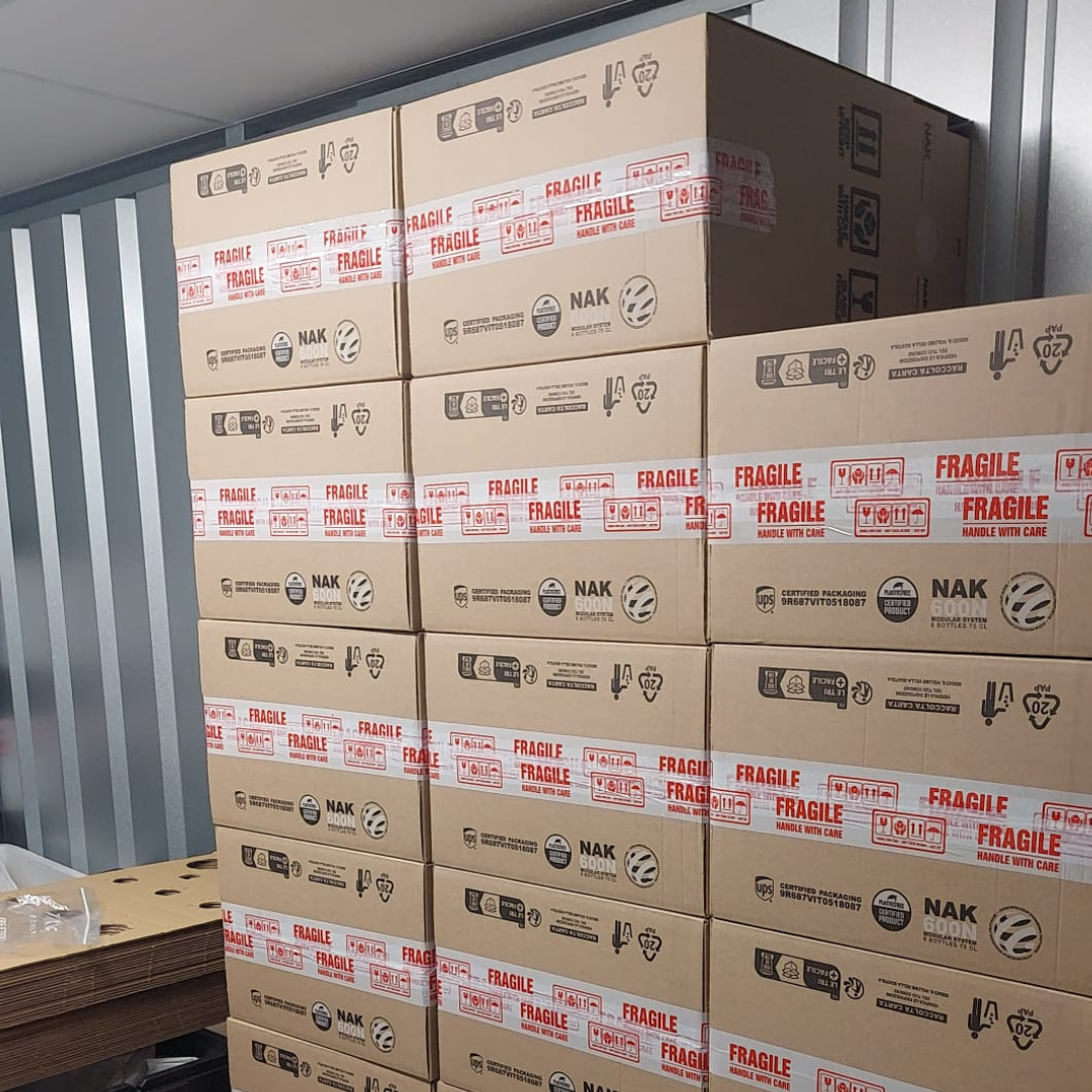boxes in a hold business storage unit