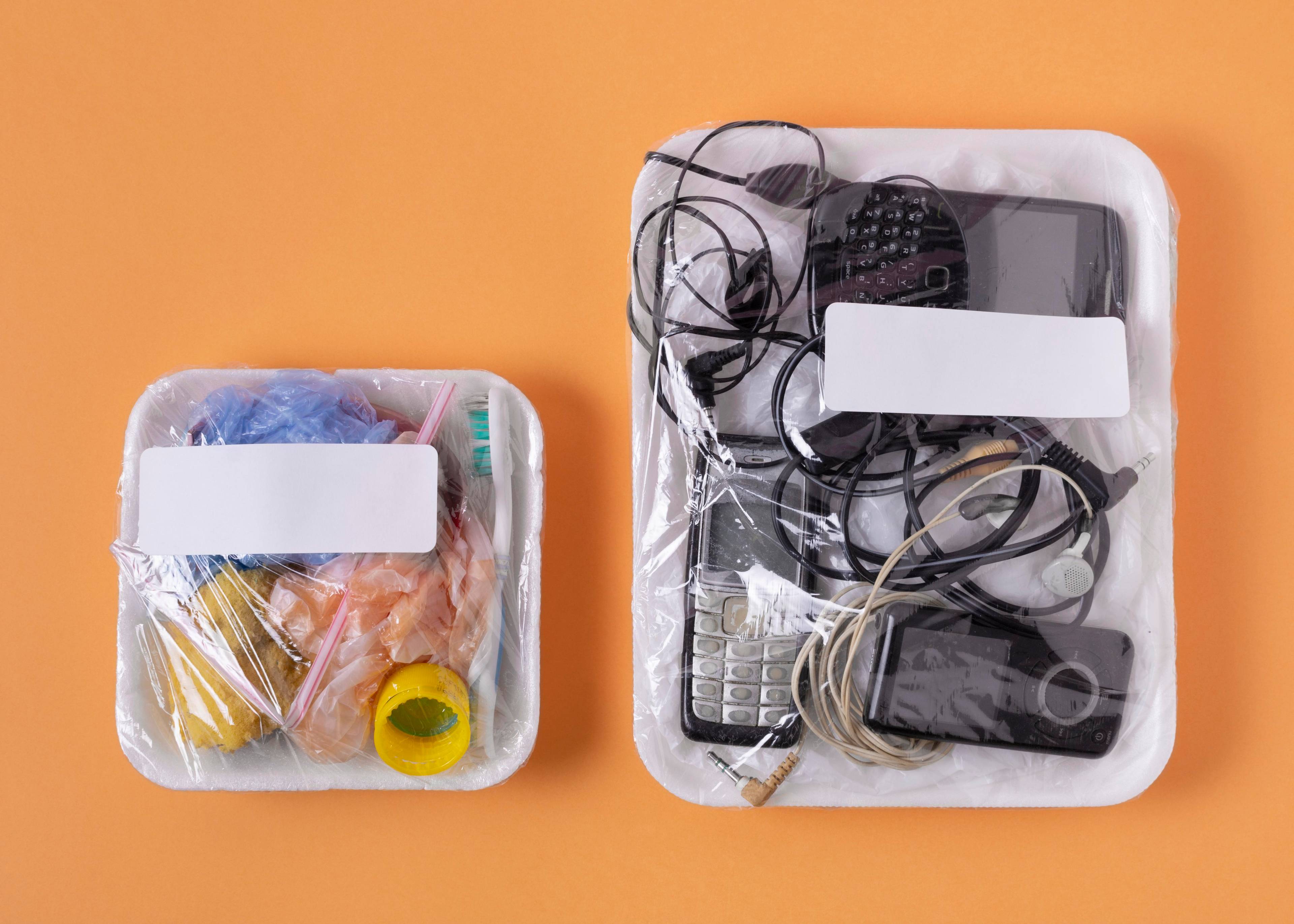 Electronics being stored