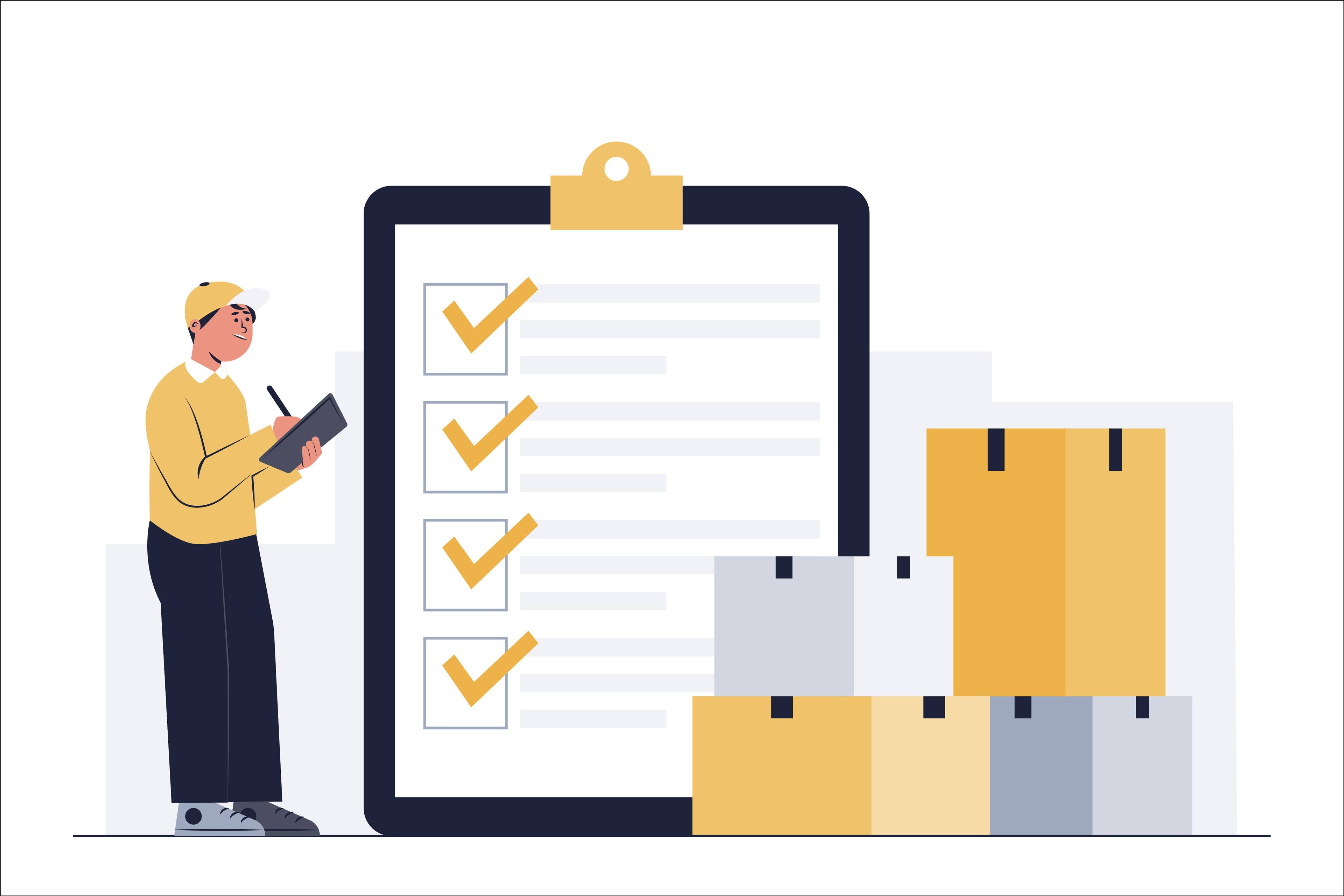 illustration showing inventory planning
