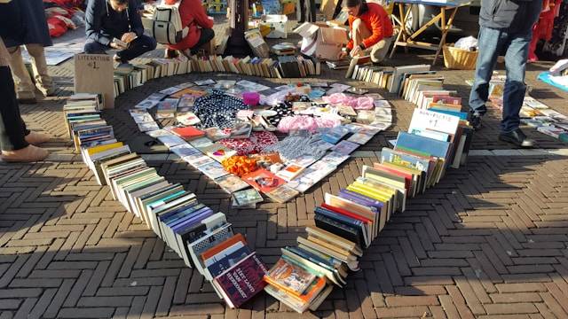 books at car boot sale
