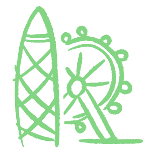 illustration millennium eye and shard
