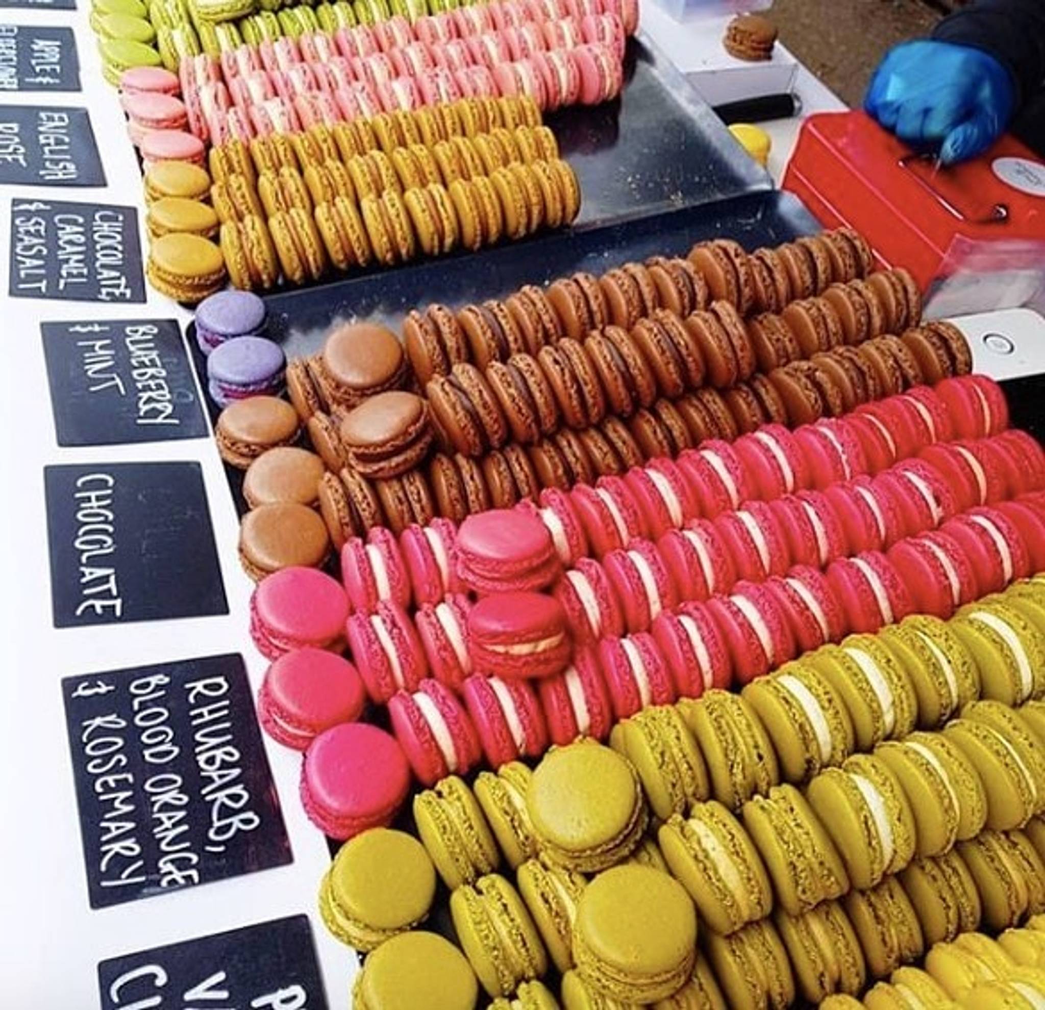 sweet treets arranged in stalll