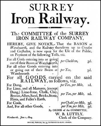 Surrey Iron Railway poster