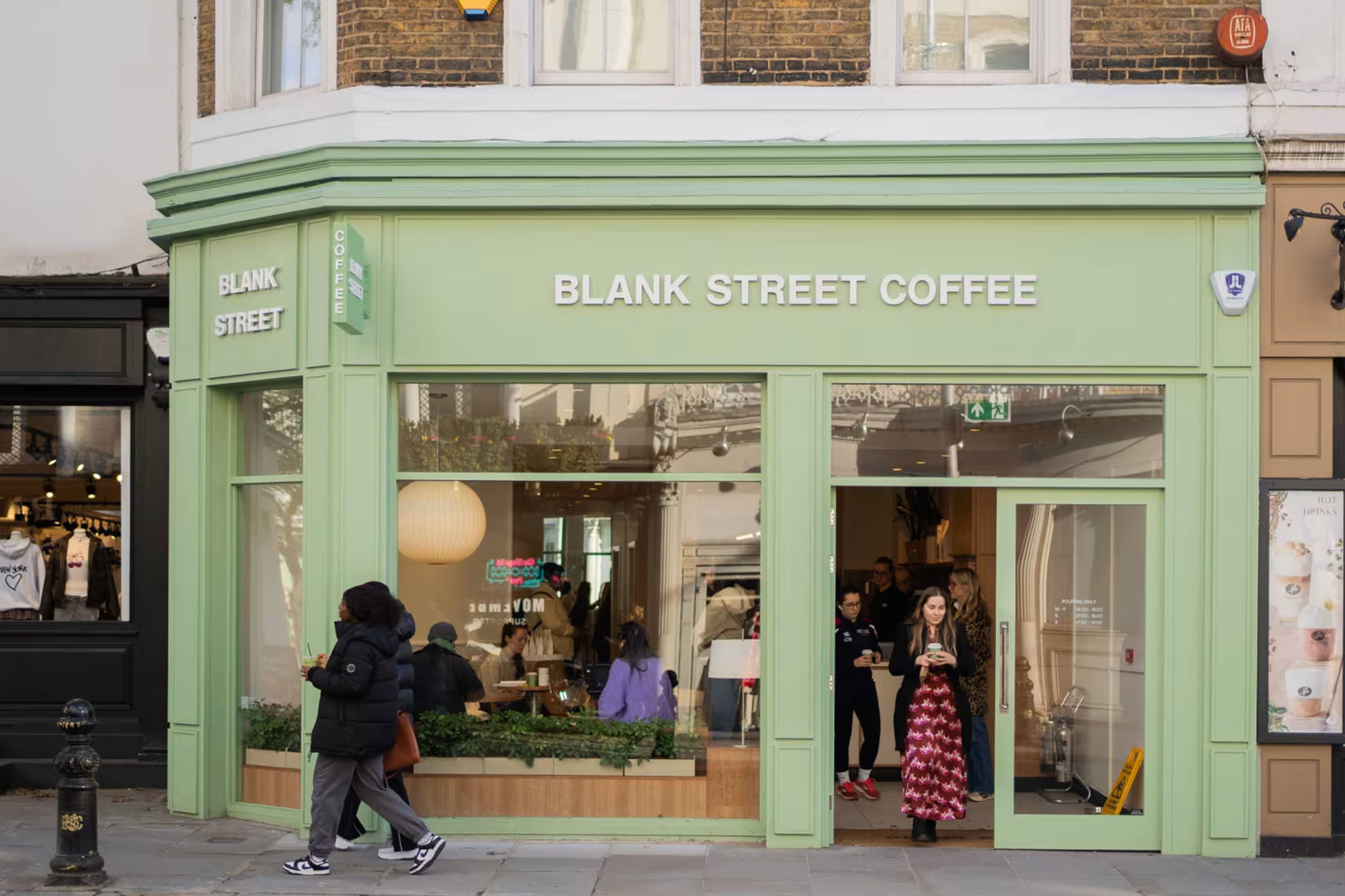 Blank Street Coffee. Kings Cross location
