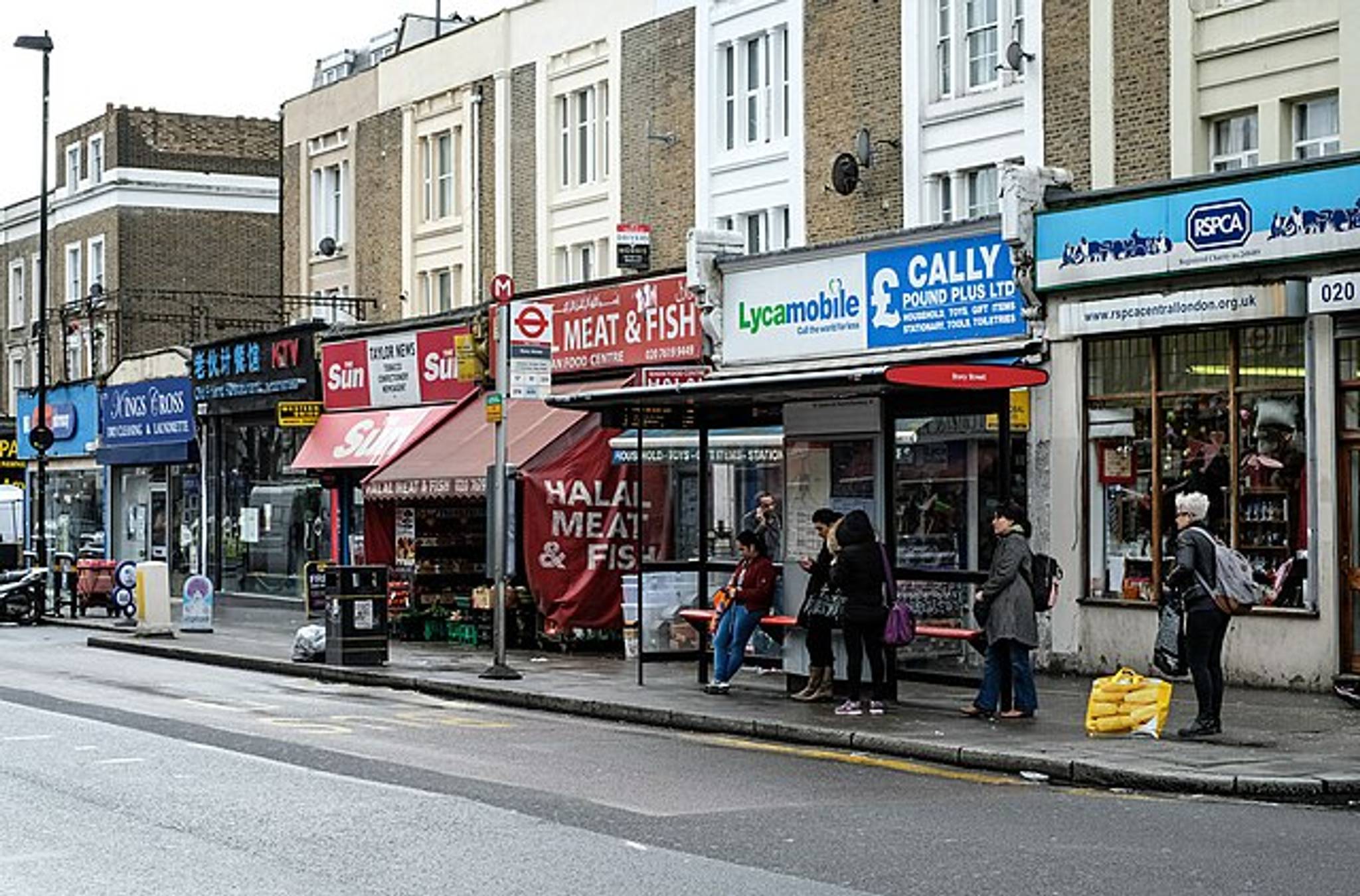 Storefronts in Caledonian Road