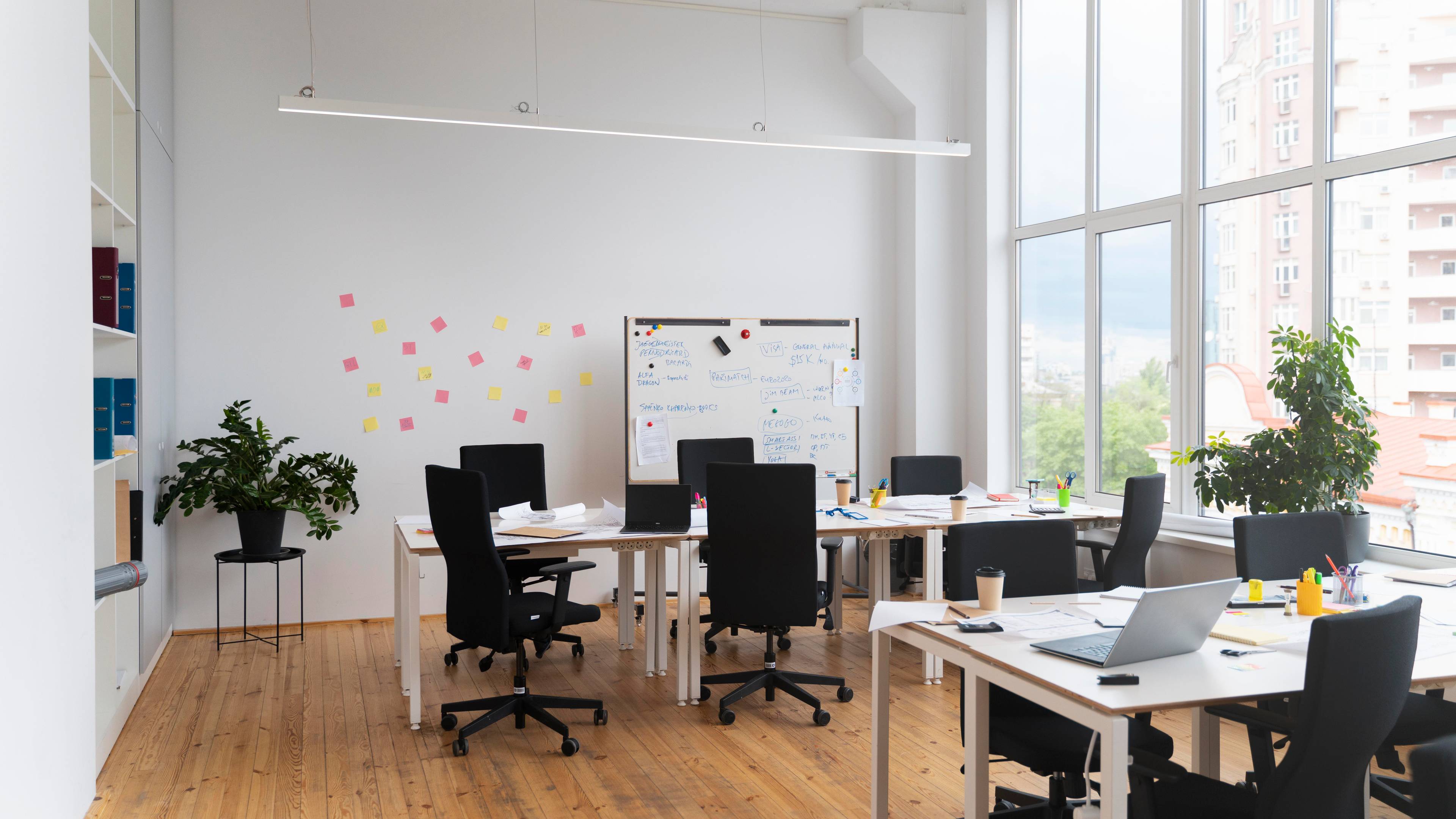 Empty room with chairs