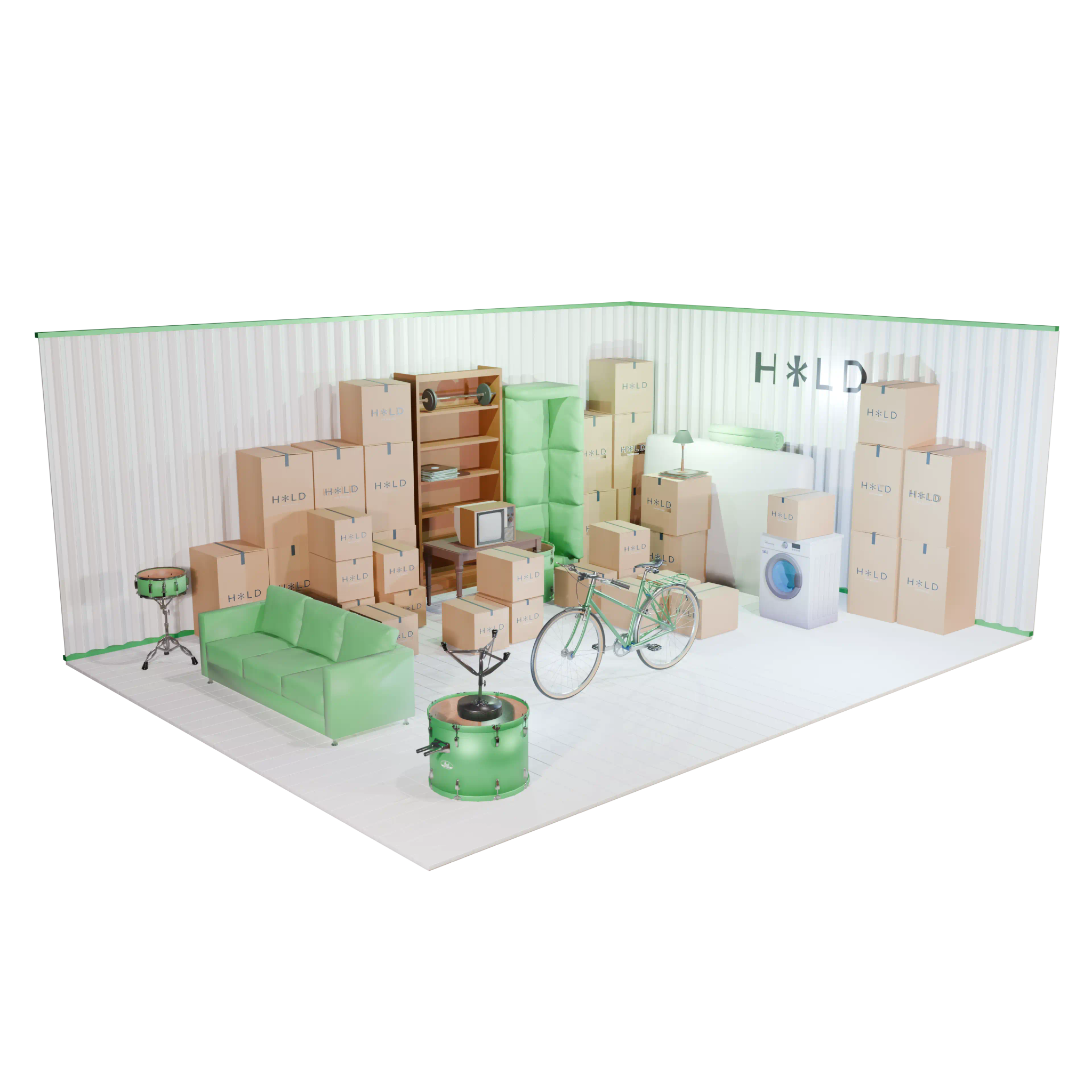 HOLD 300 square foot warehouse storage