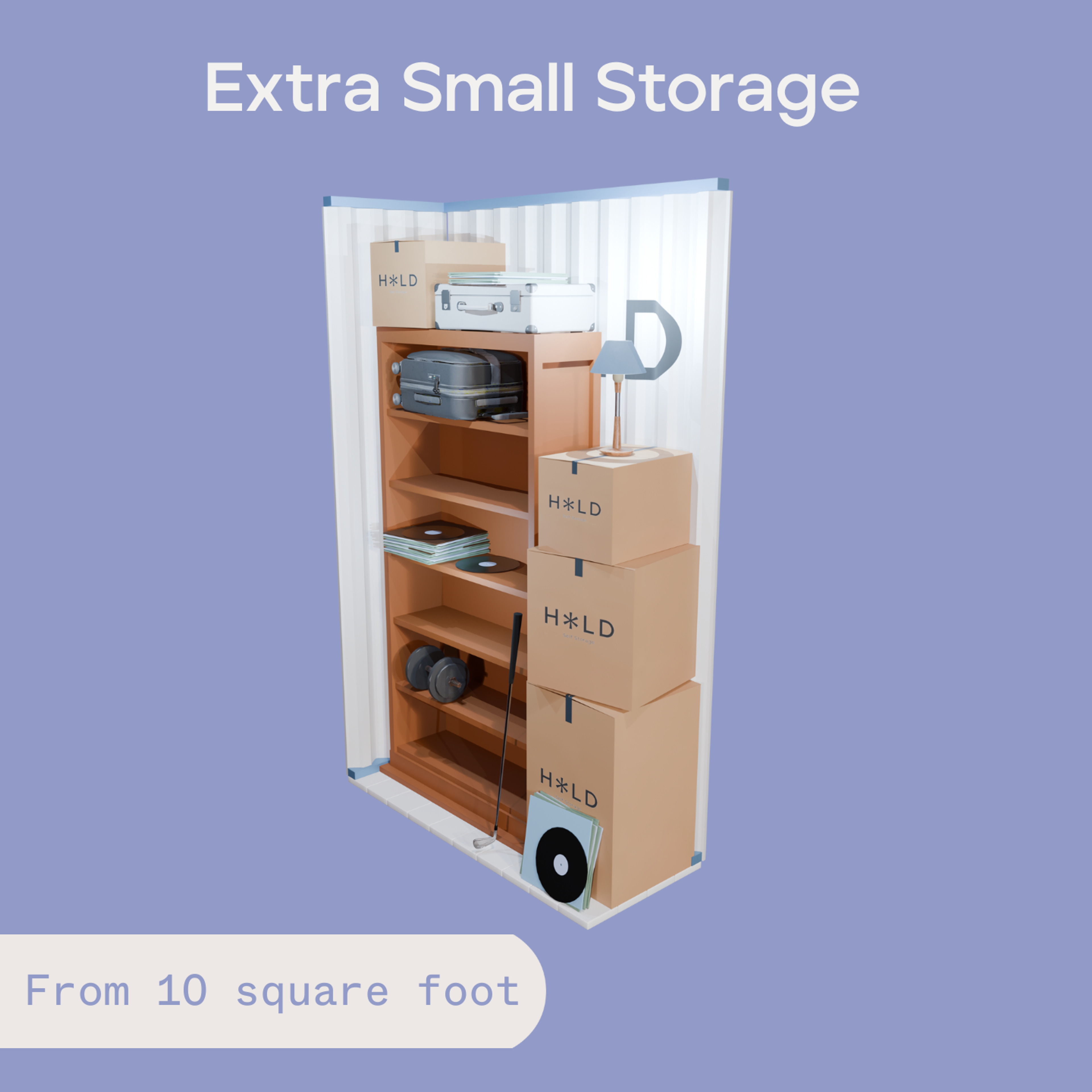Extra small storage unit King's Cross