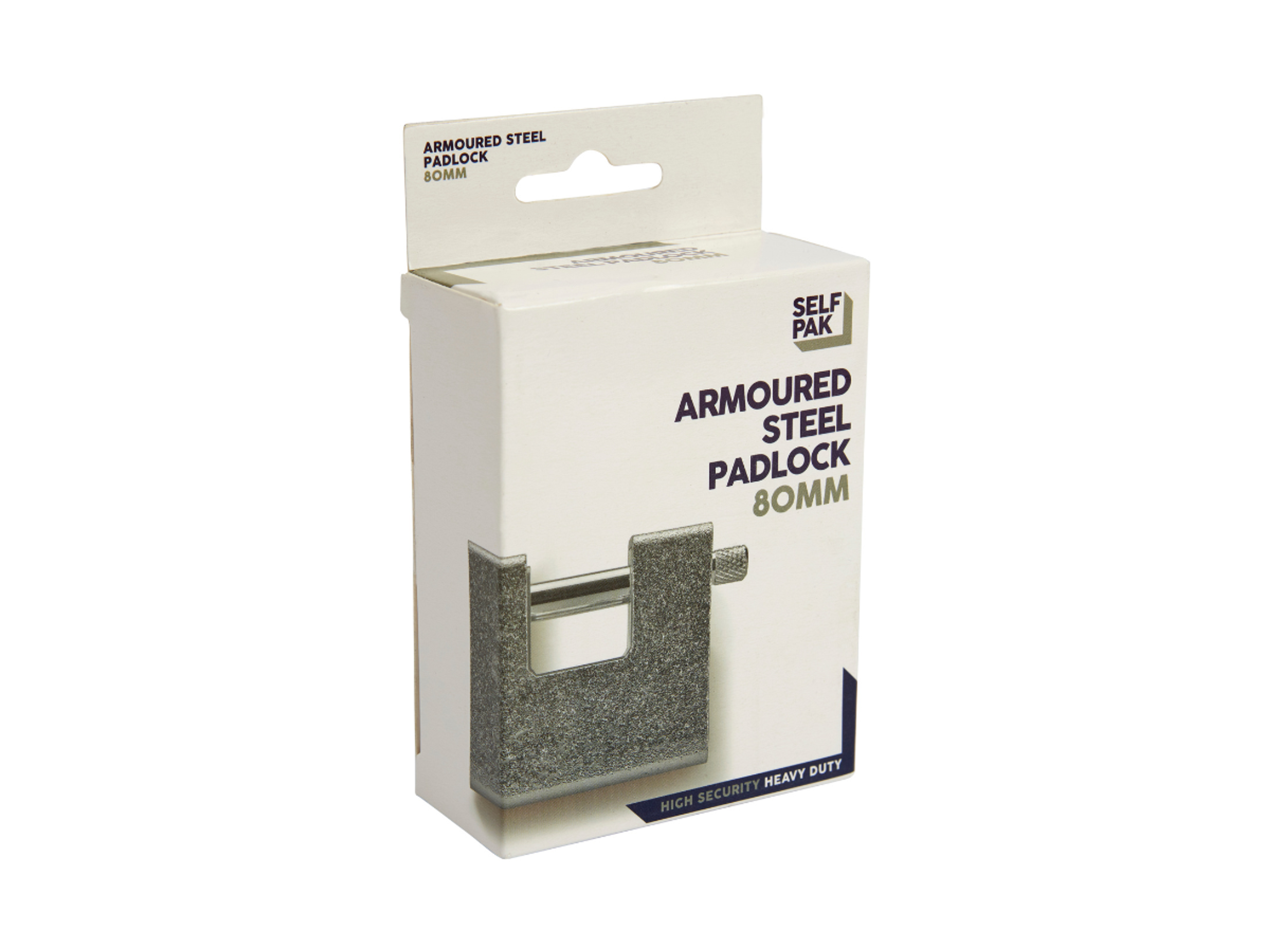 armoured steel padlock for self storage