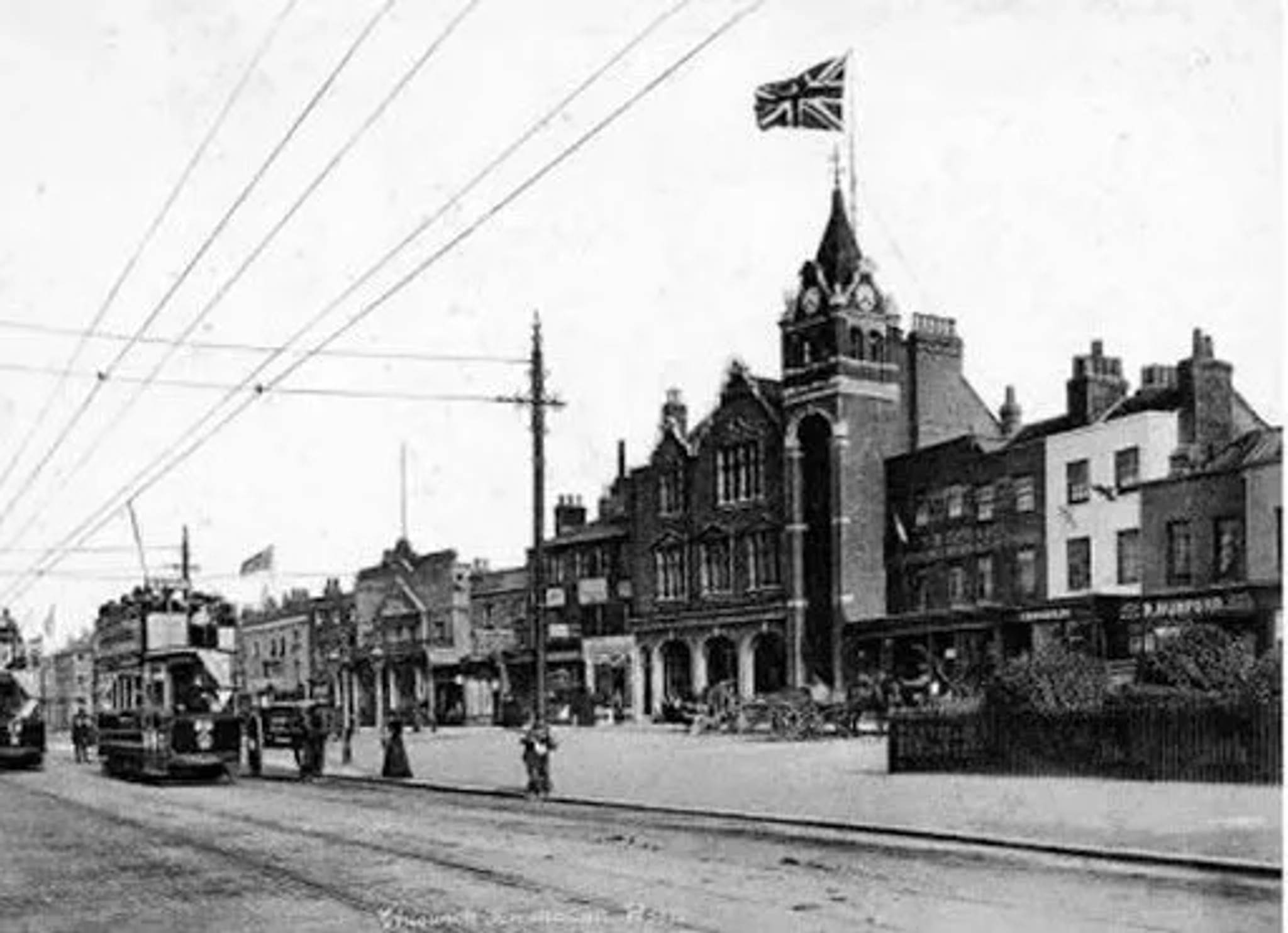 old photo of the location where chiswick flower market now runs