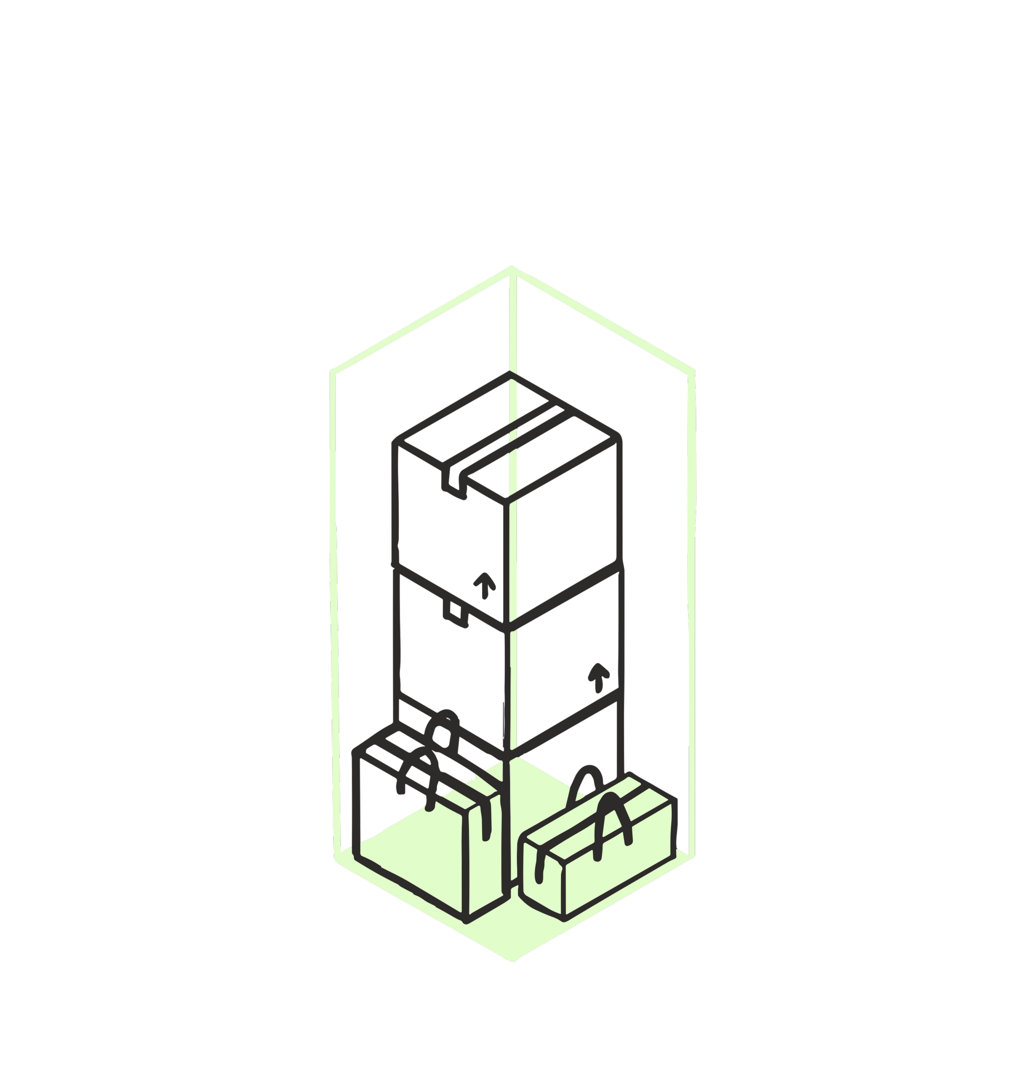 10 square foot storage unit diagram