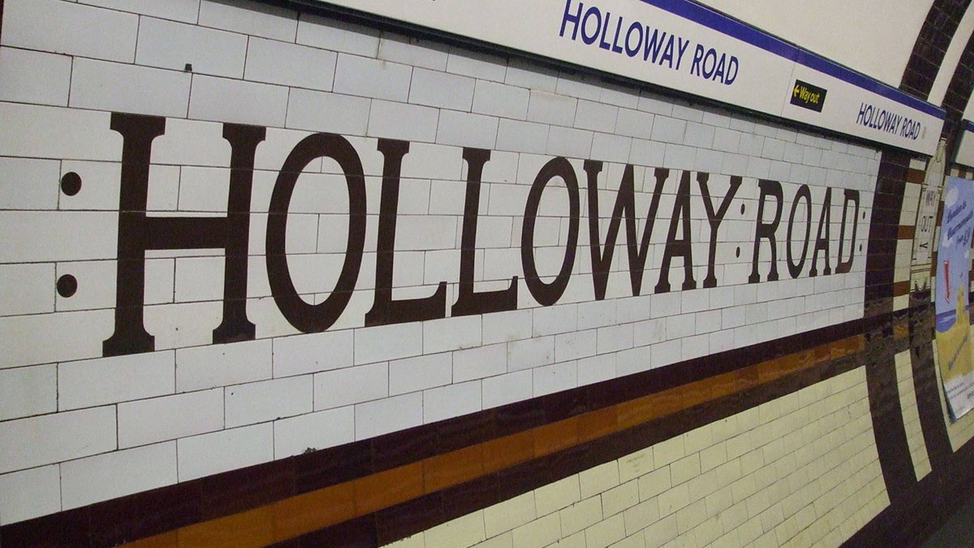Holloway Road station sign