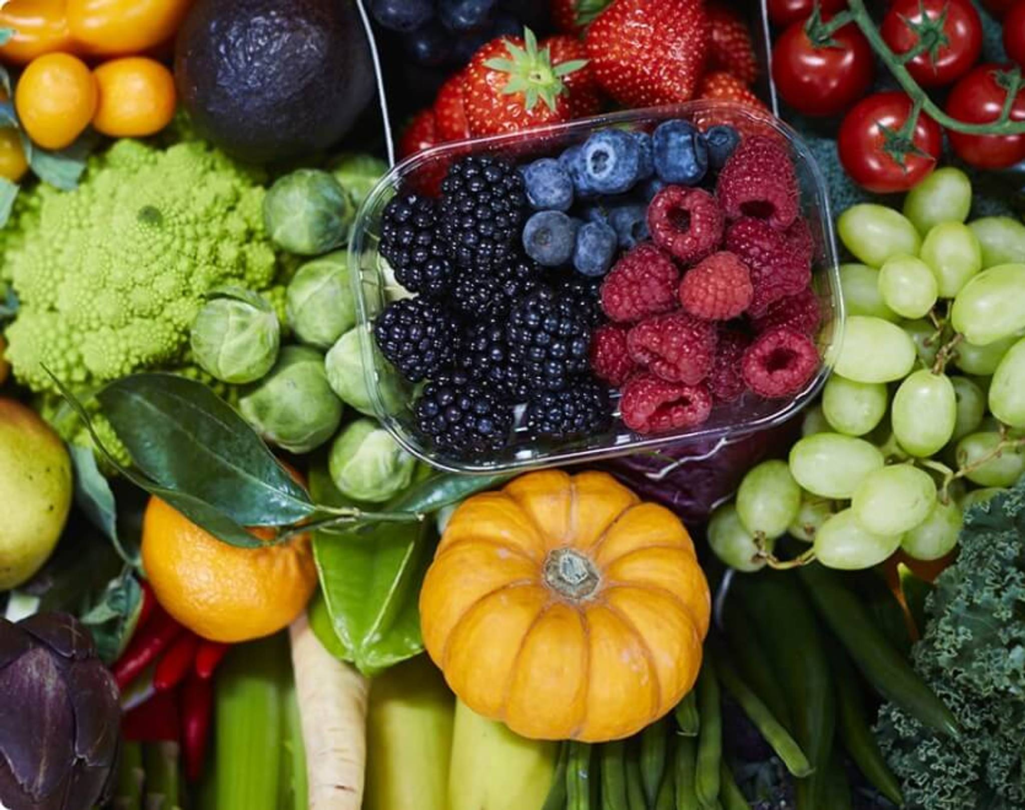 close up of fresh produce fruit and veg