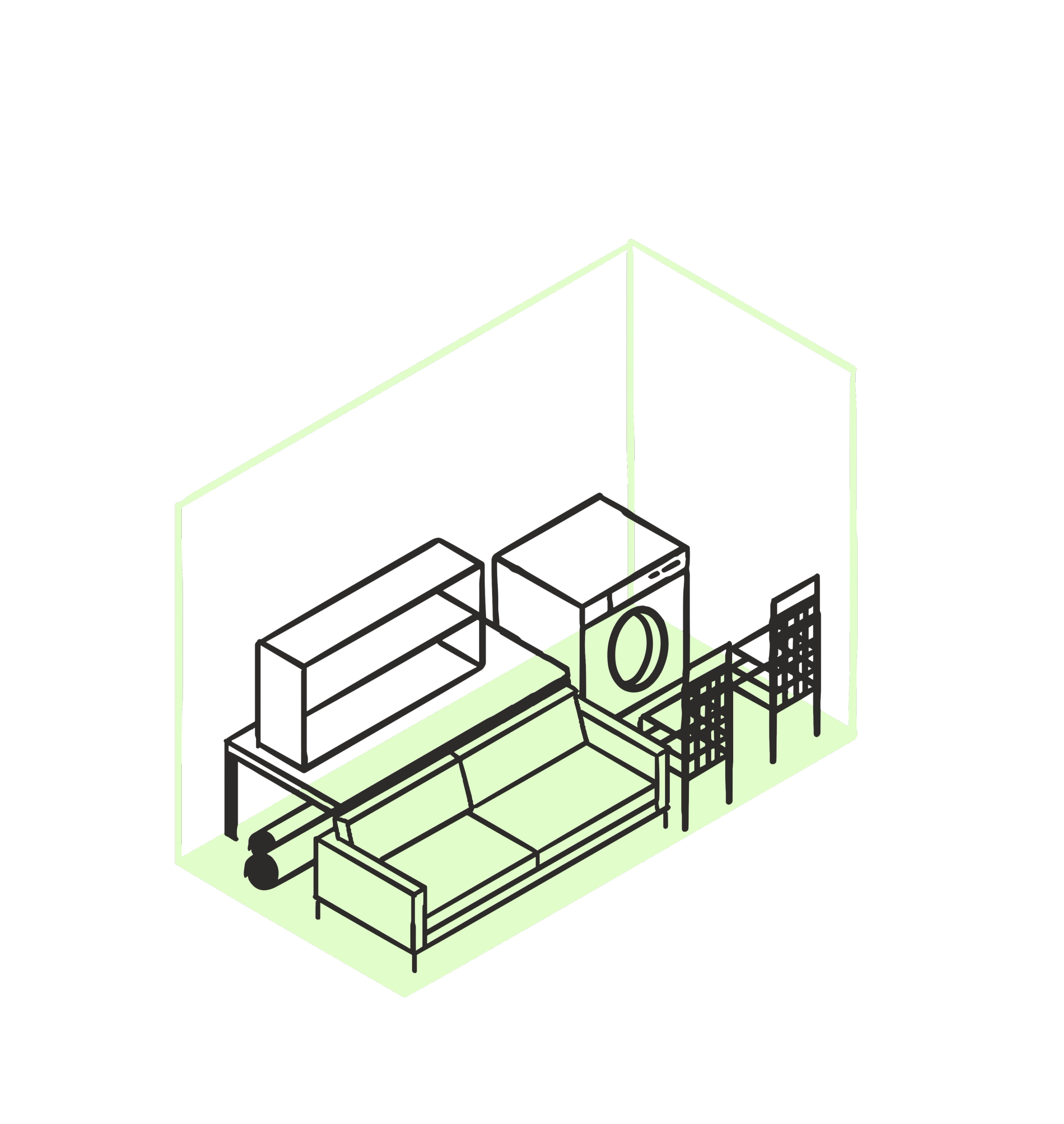 Medium sized HOLD storage unit diagram