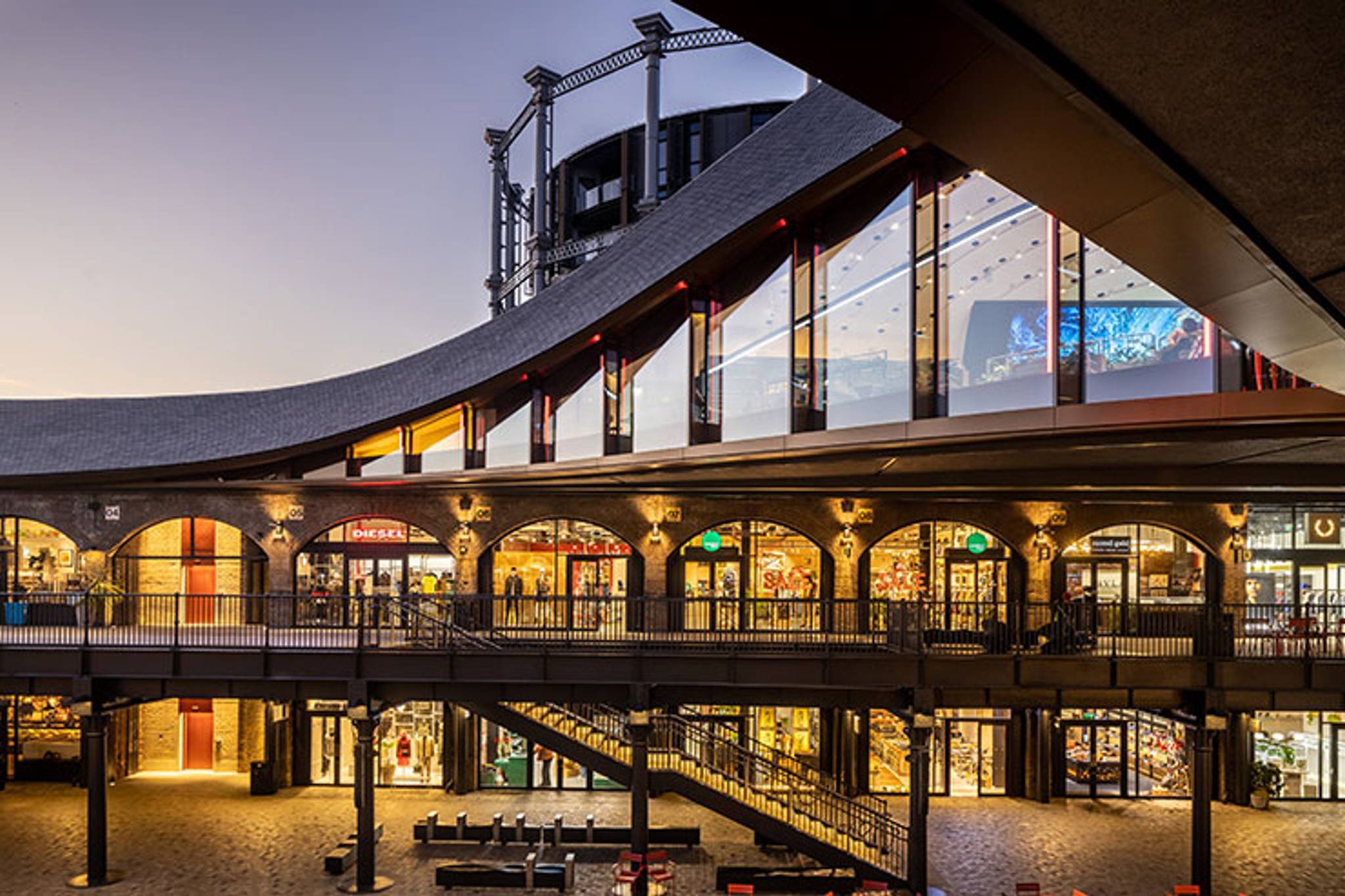 A view of the awards and recognition of Coal Drops Yard in London, England
