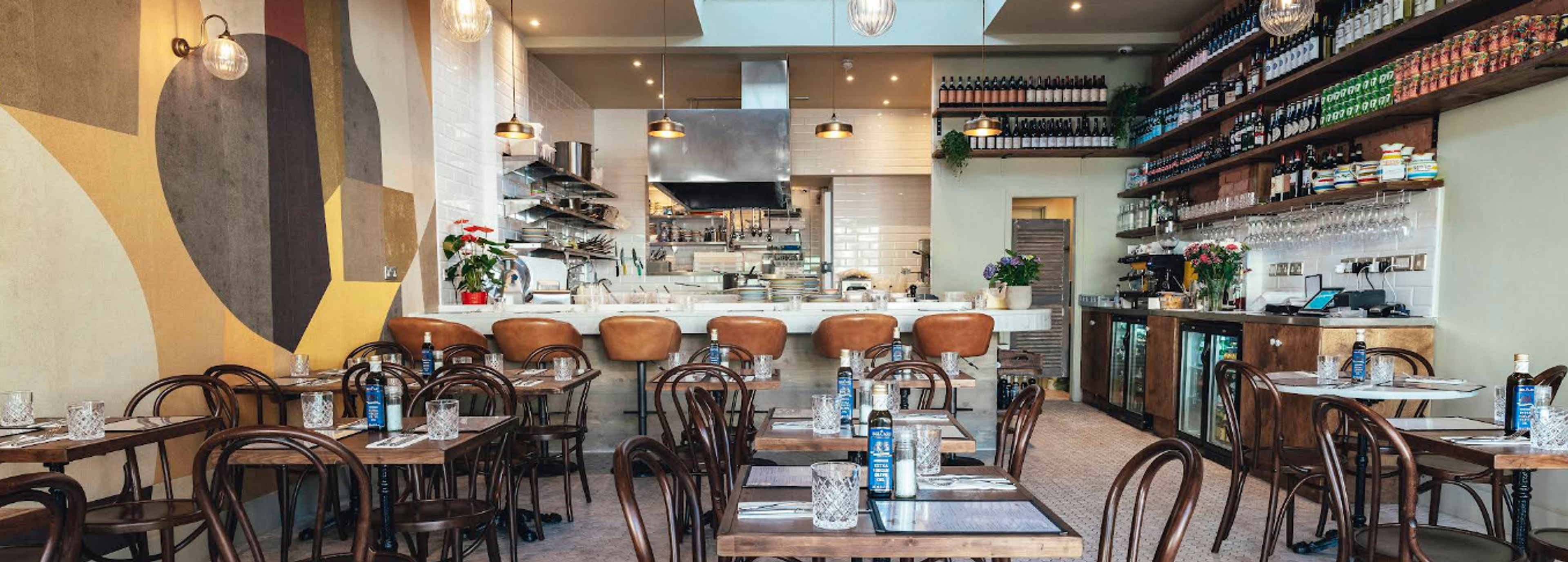 Interior of Berto Pasta