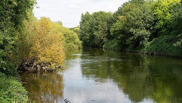 Hackney , River Lea near Hackney Marshes