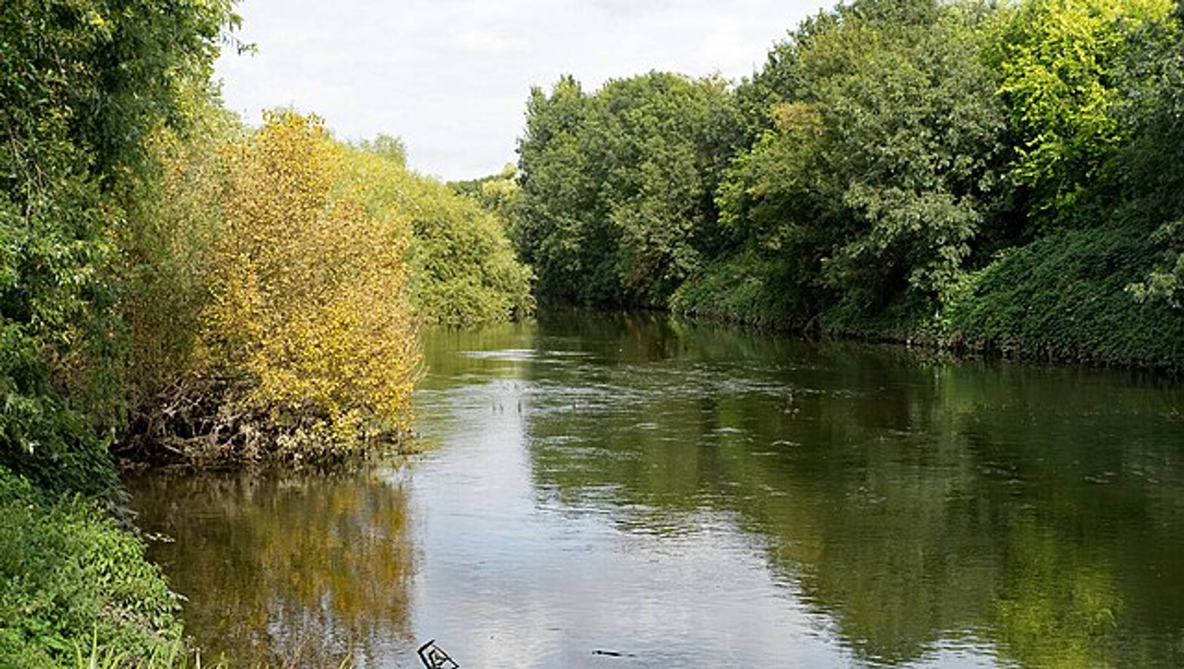 Hackney , River Lea near Hackney Marshes