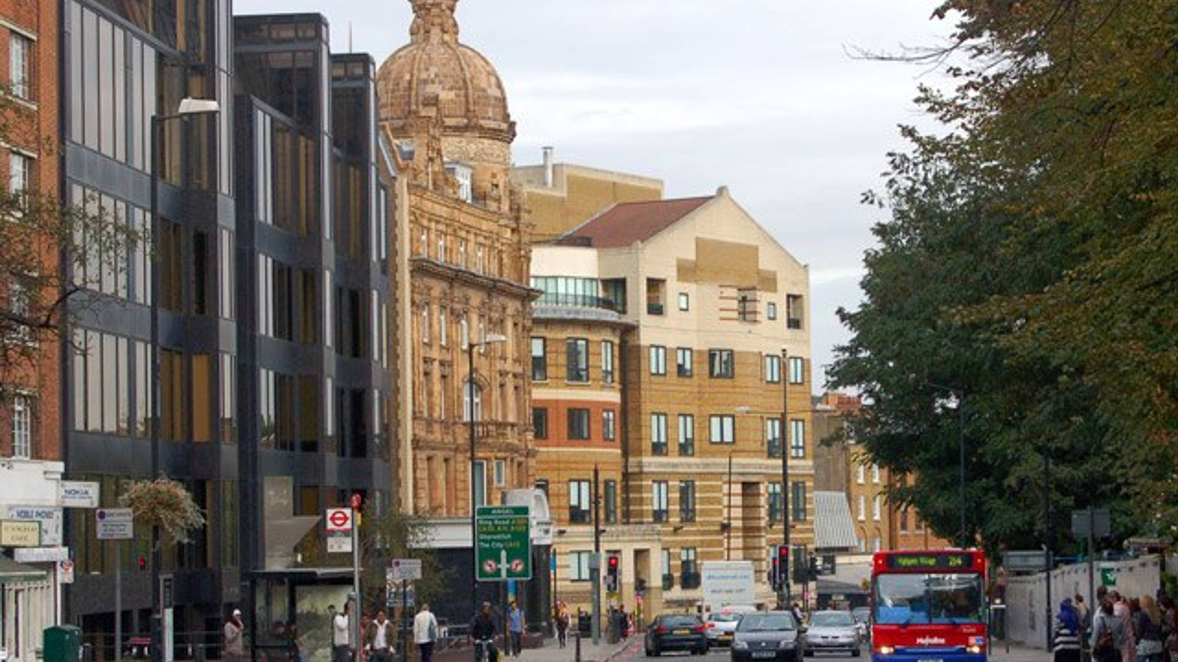 The Angel, Islington, from Pentonville Road