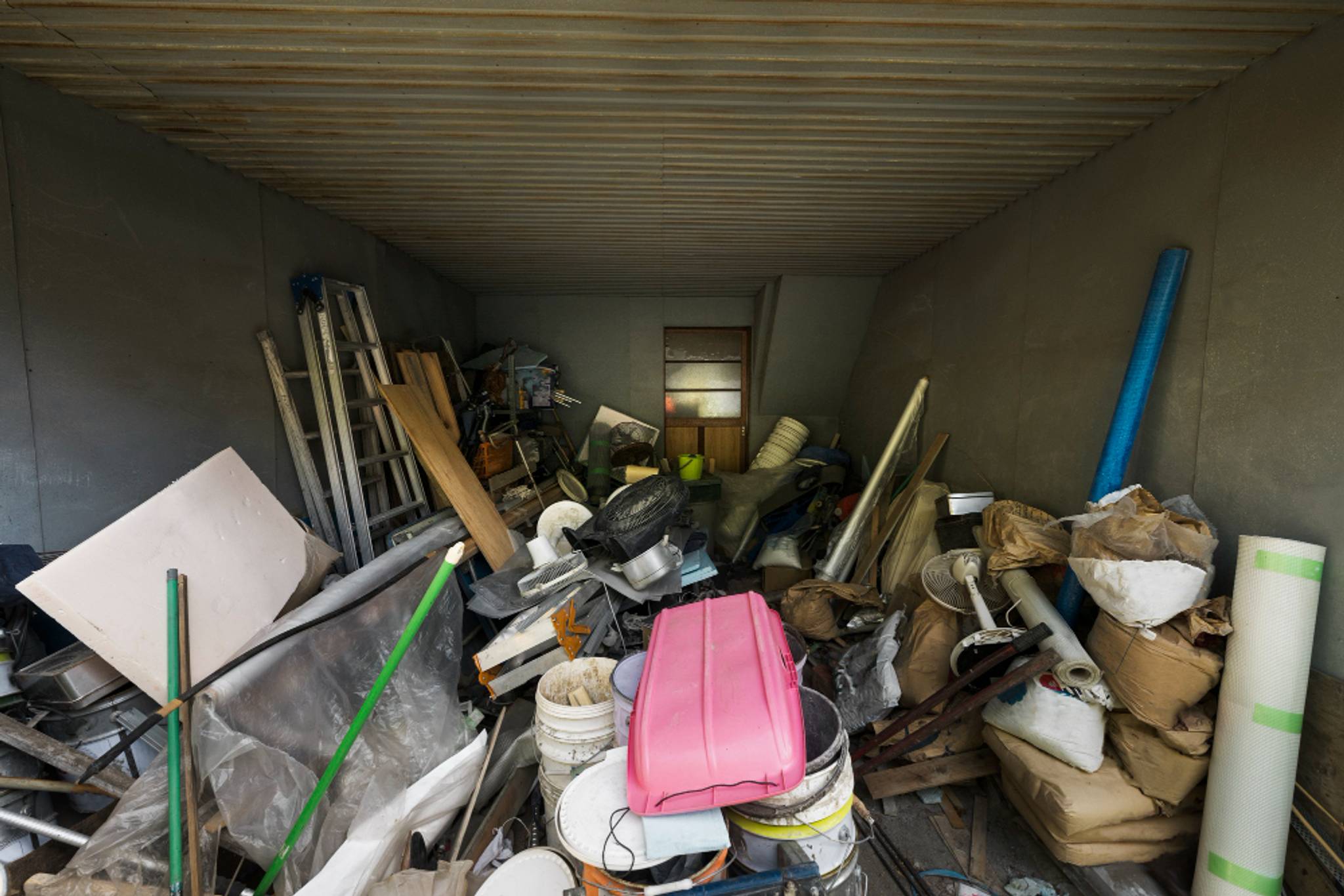Abandoned items in a storage unit